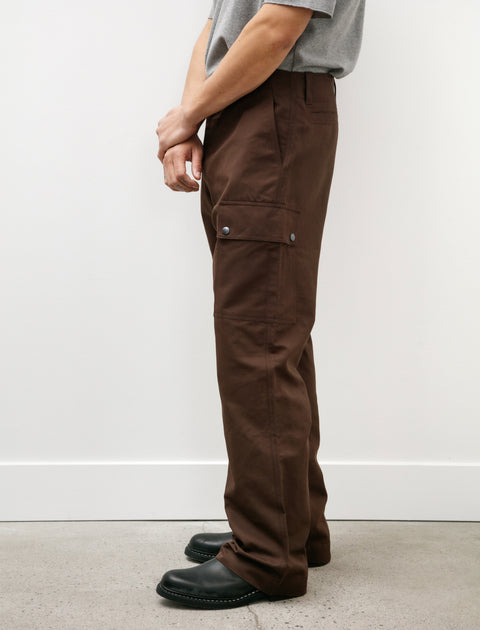 Arpenteur Deck Trousers Cotton Linen Gabardine Brown