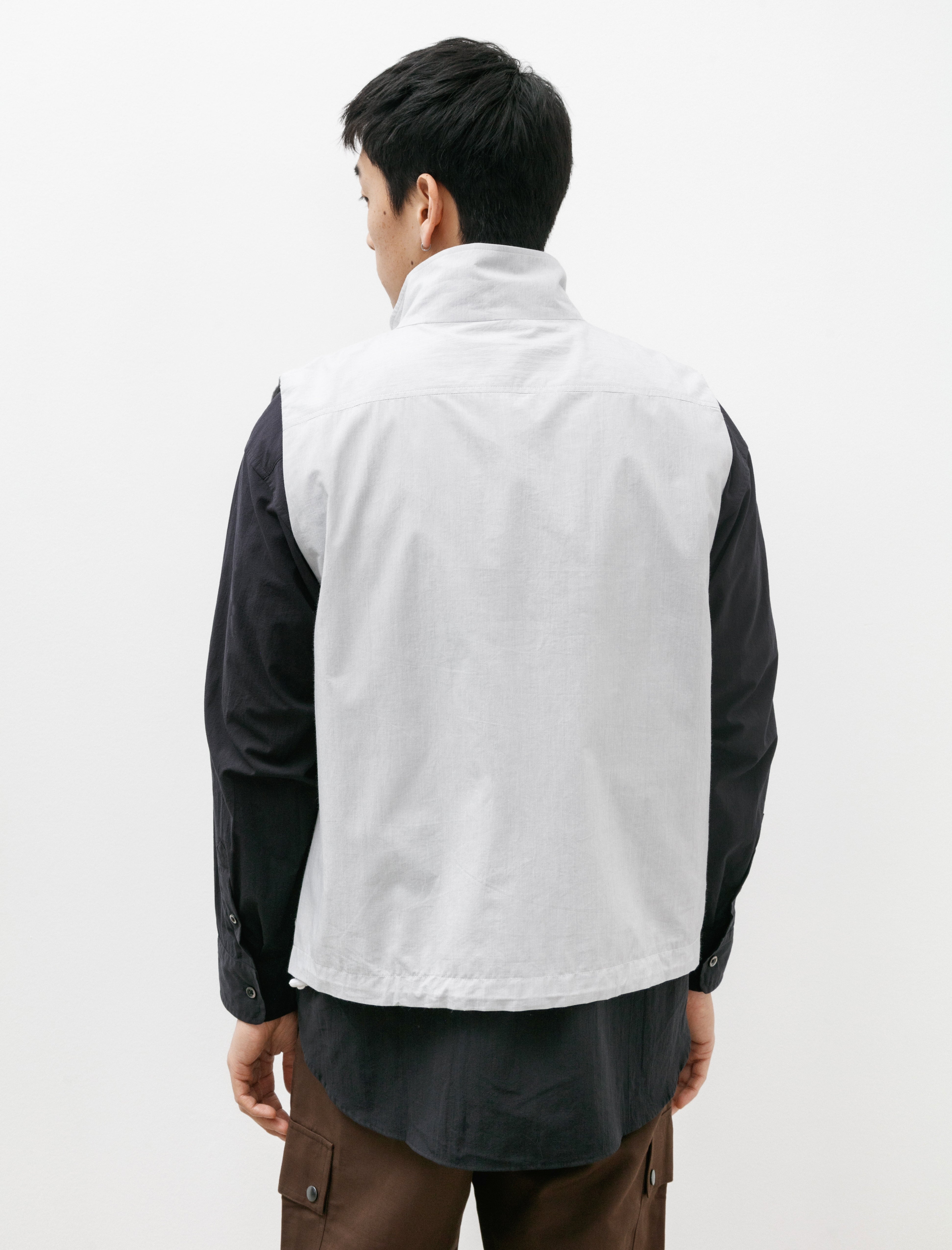 Arpenteur Track Vest Mini Seersucker Grey