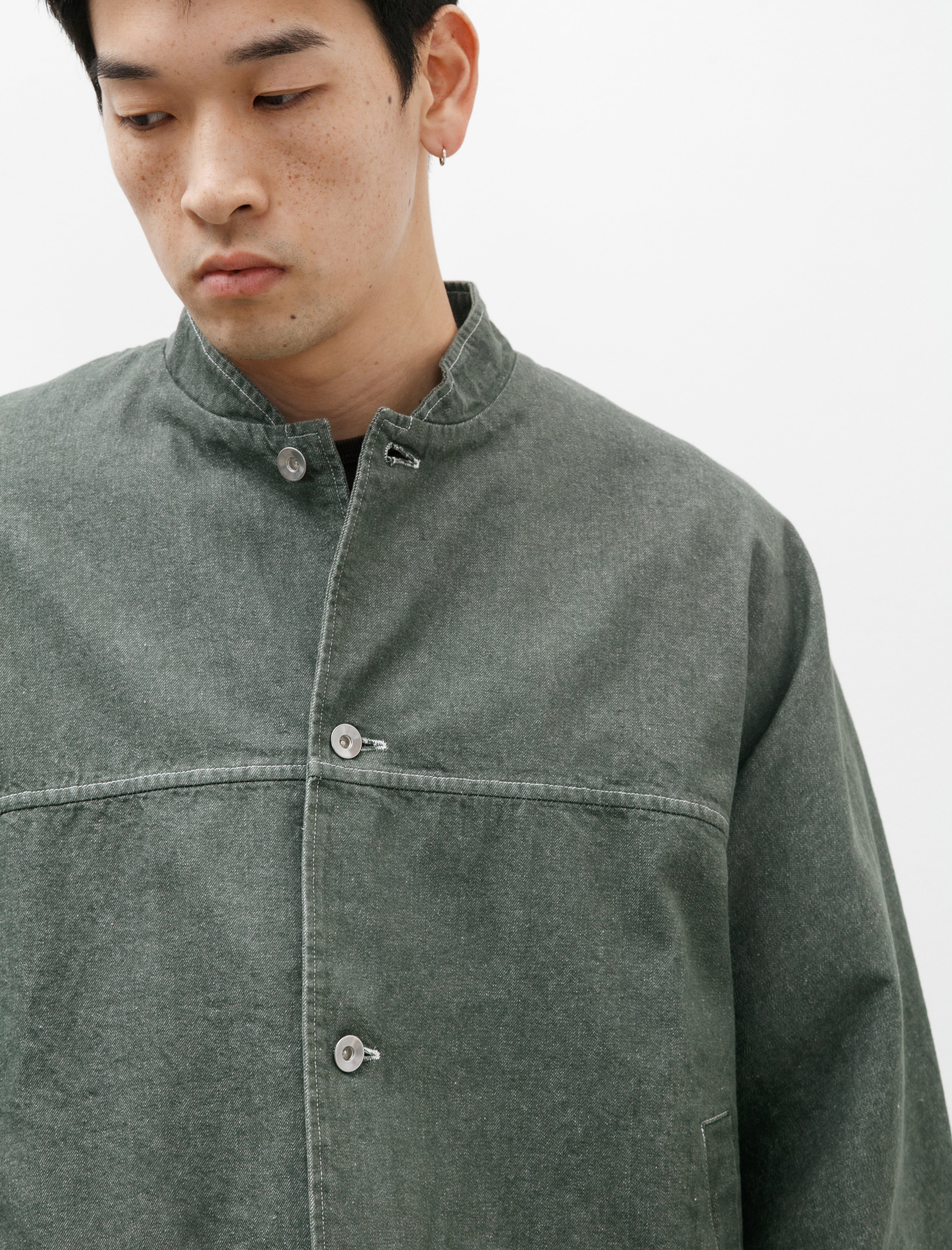 Arpenteur Evo Jacket Stone Washed Denim Green