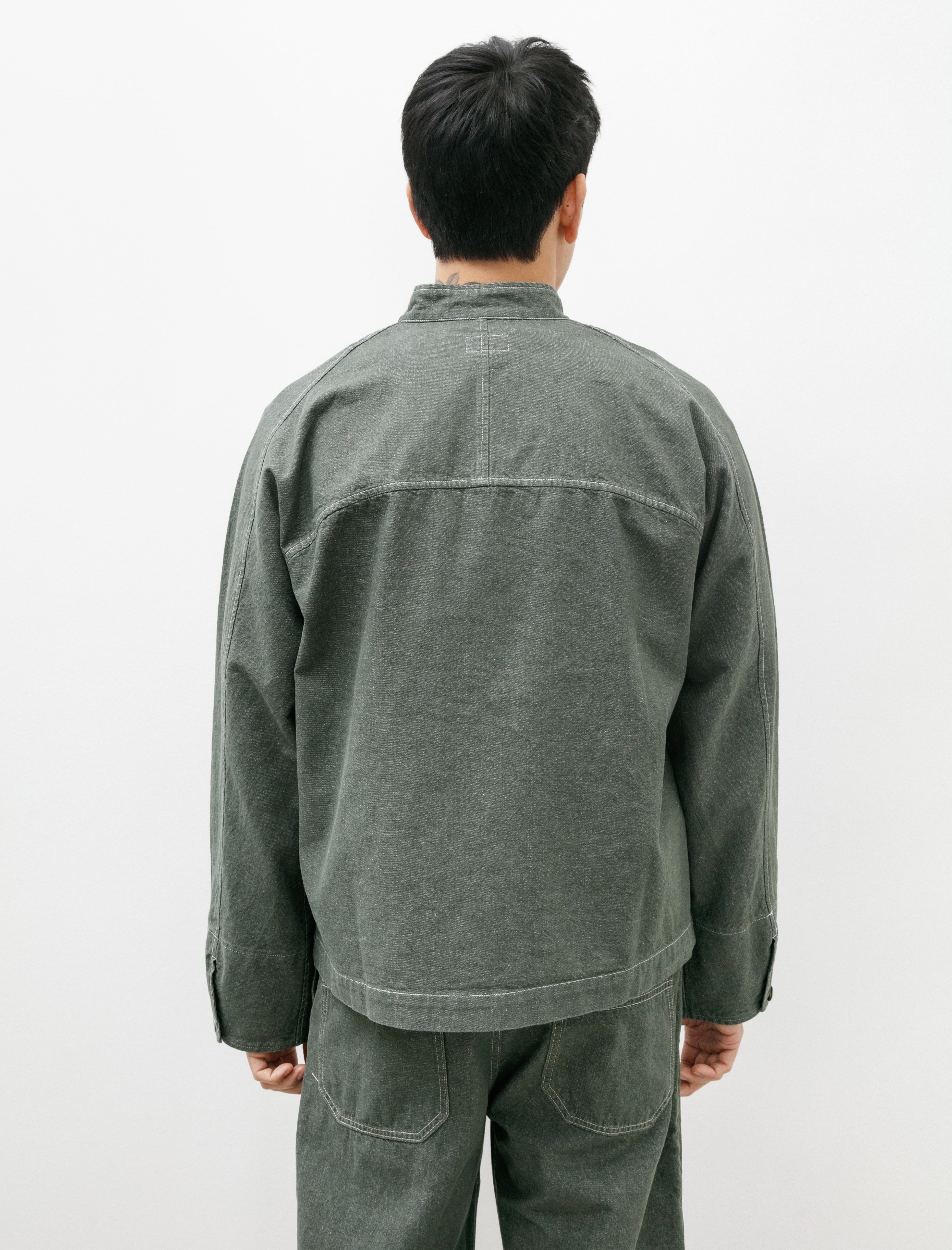 Arpenteur Evo Jacket Stone Washed Denim Green