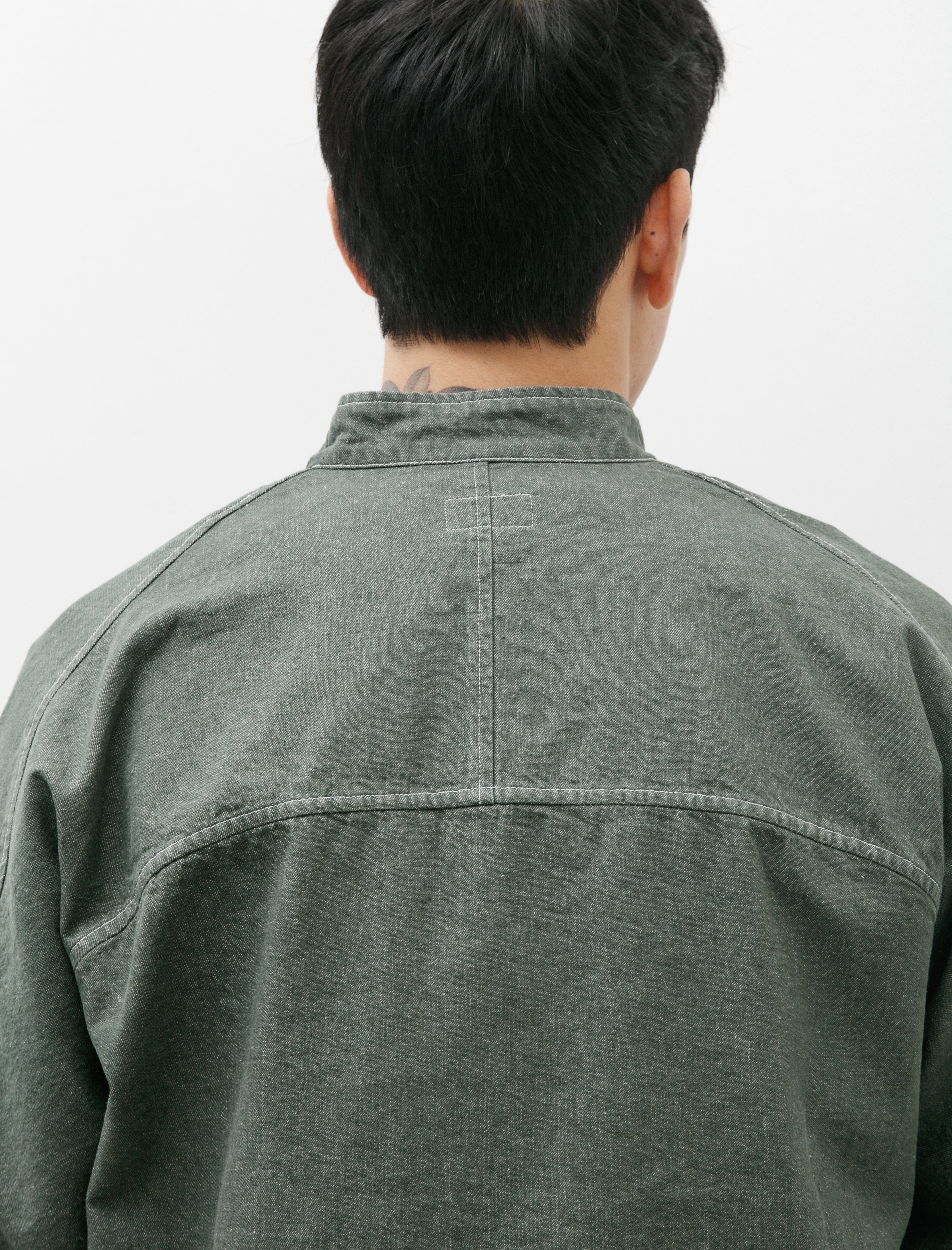 Arpenteur Evo Jacket Stone Washed Denim Green