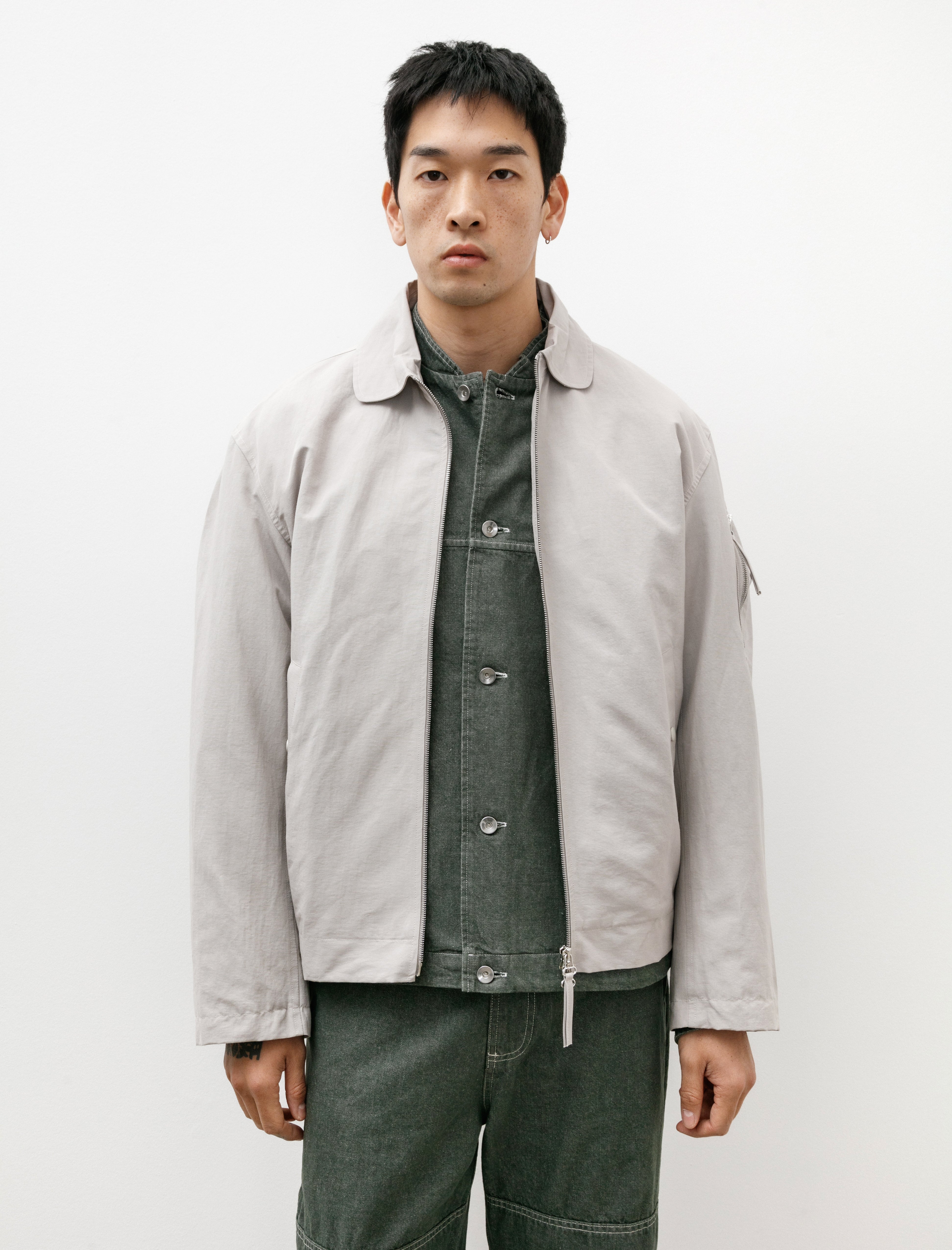 Arpenteur Vol Jacket Cotton Nylon Linen Sand