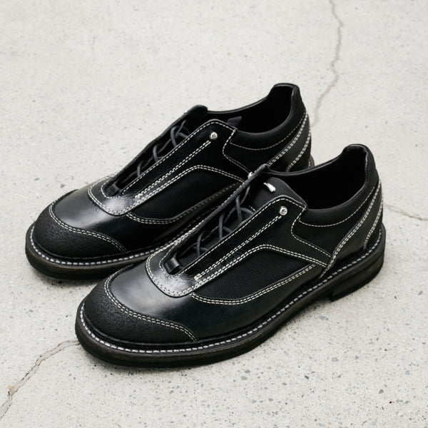 Our Legacy Cyber Derby Black Crackle Patent Leather Neighbour