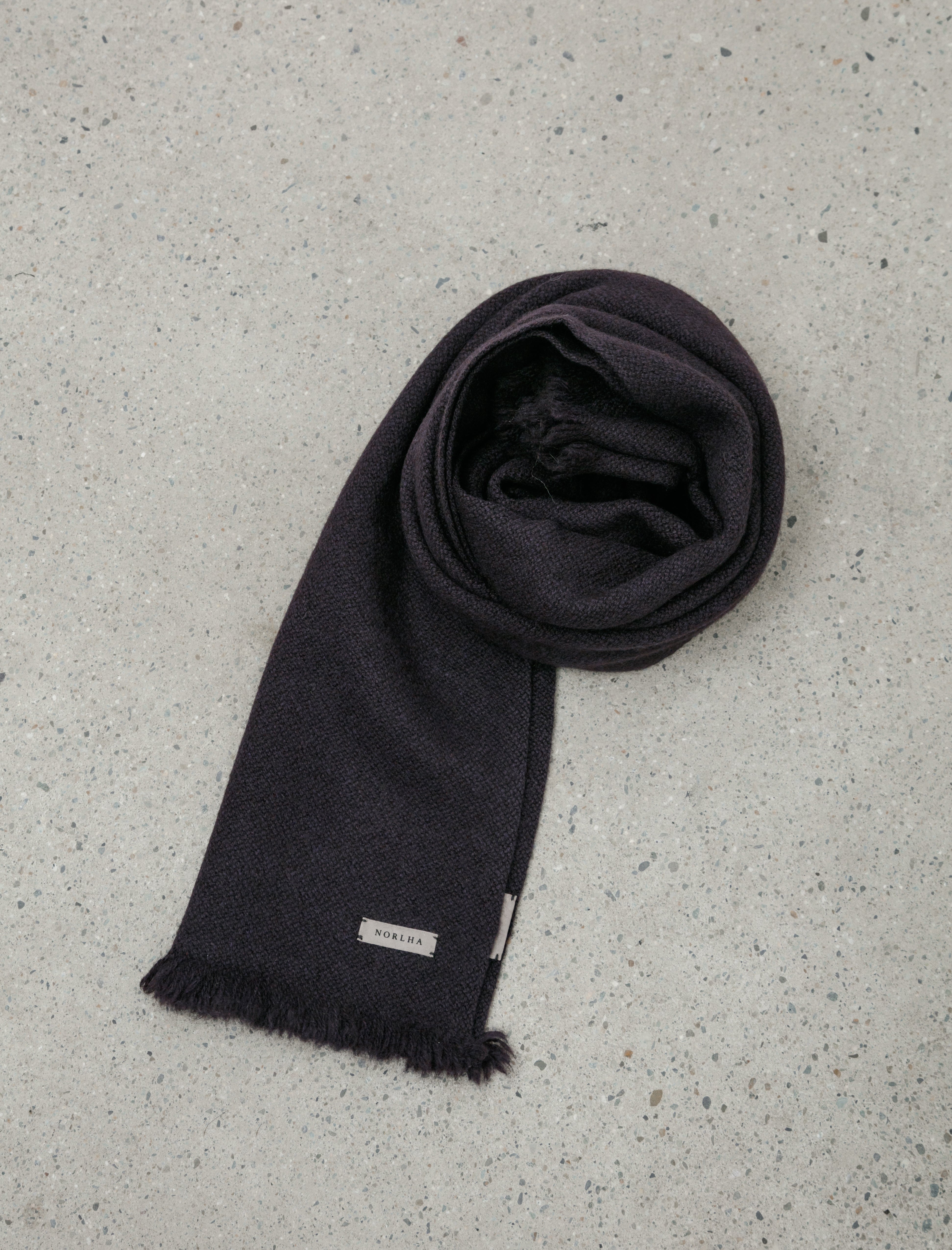 Norlha Nomad Classic Skinny Scarf Raisin