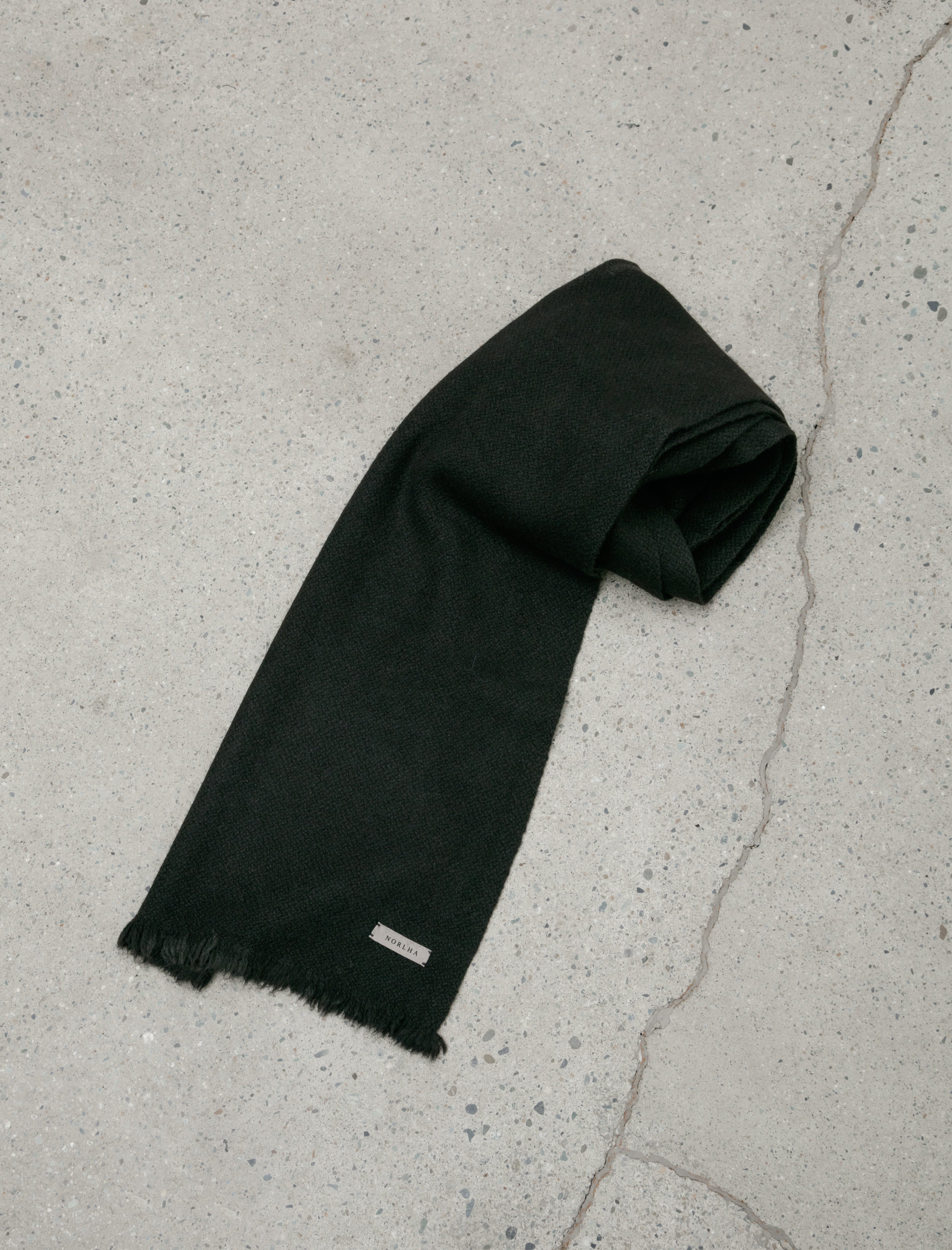 Norlha Nomad Classic Skinny Scarf Black