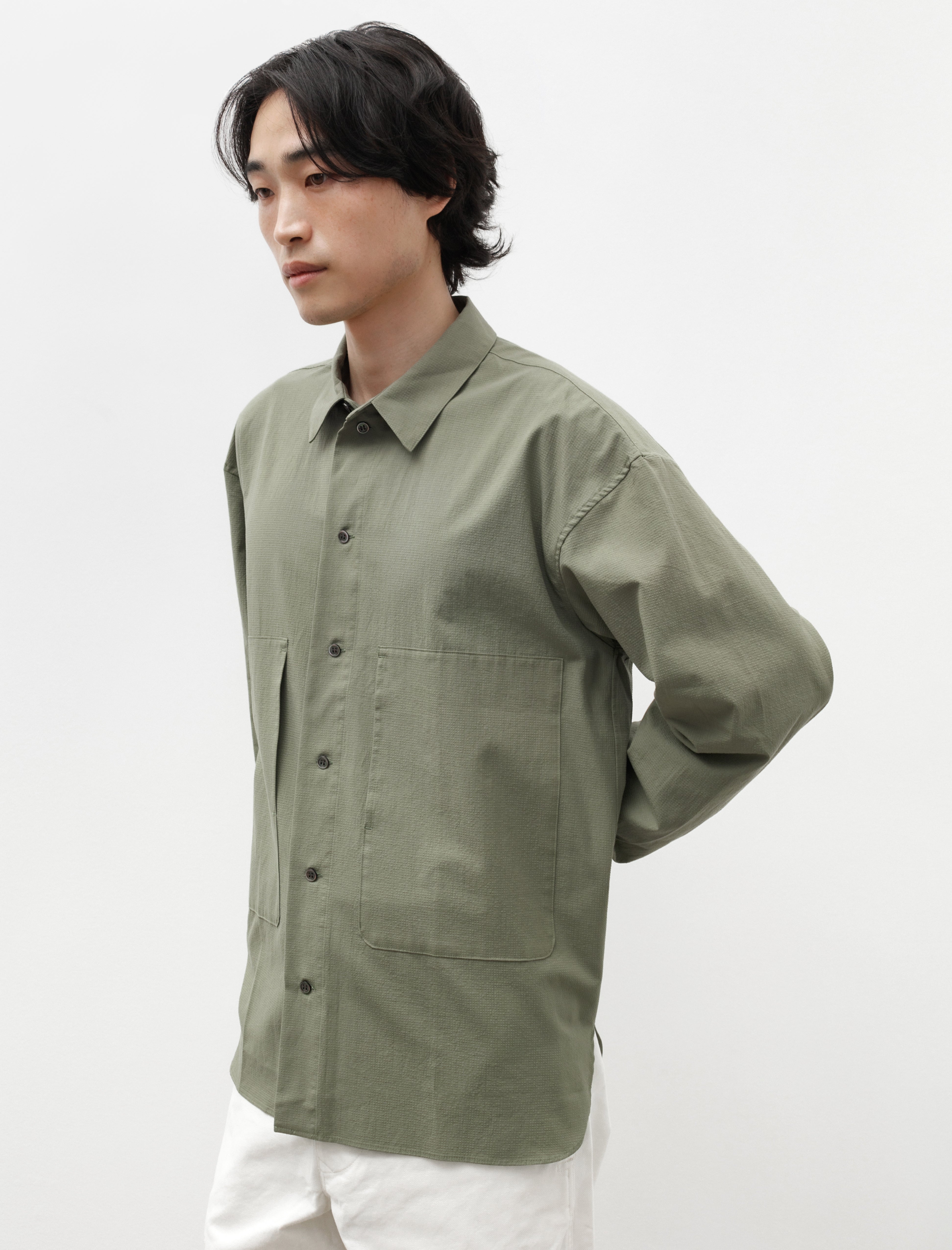 Polyploid Shirt Jacket C Olive