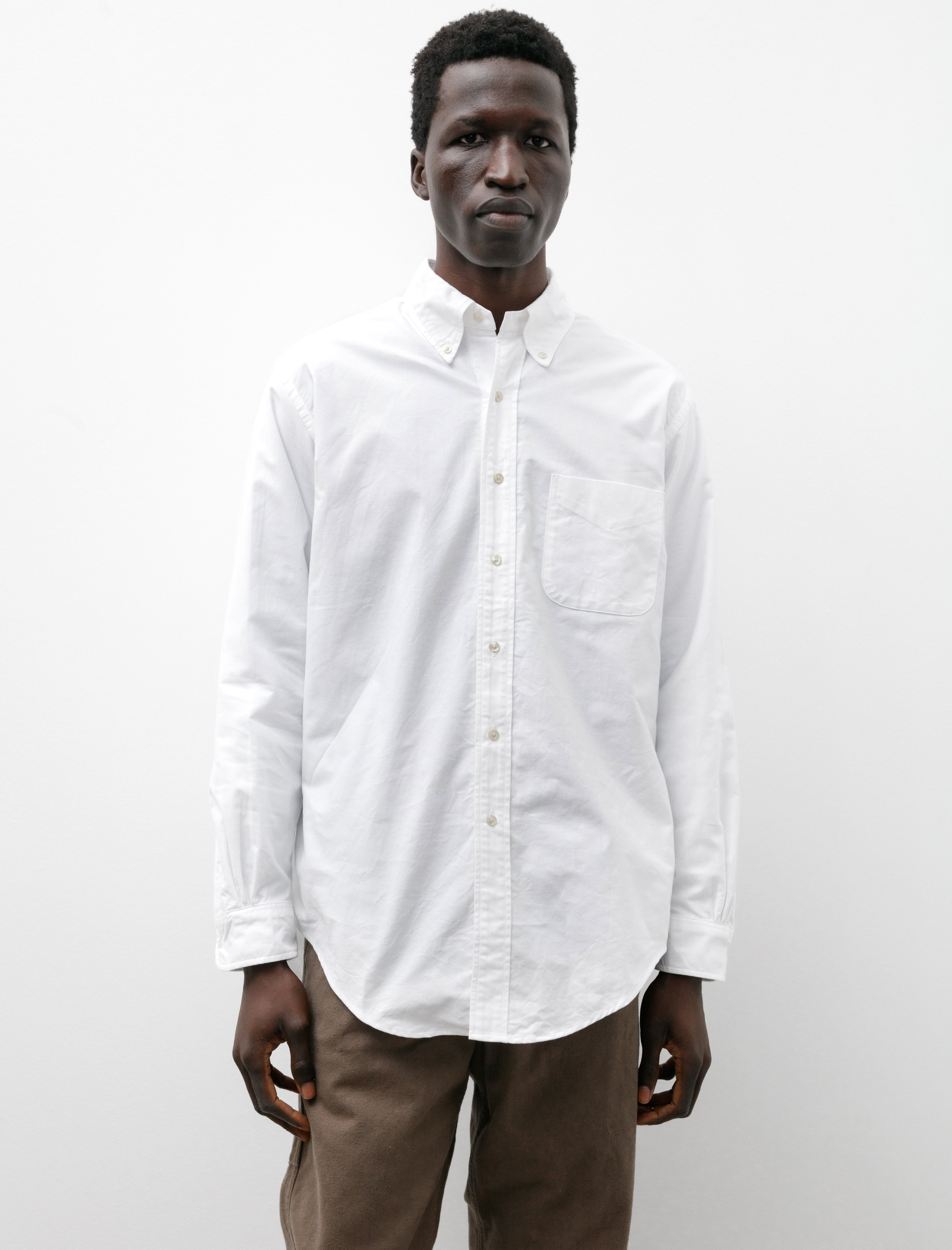 orSlow Oxford Standard Button Down Shirt White