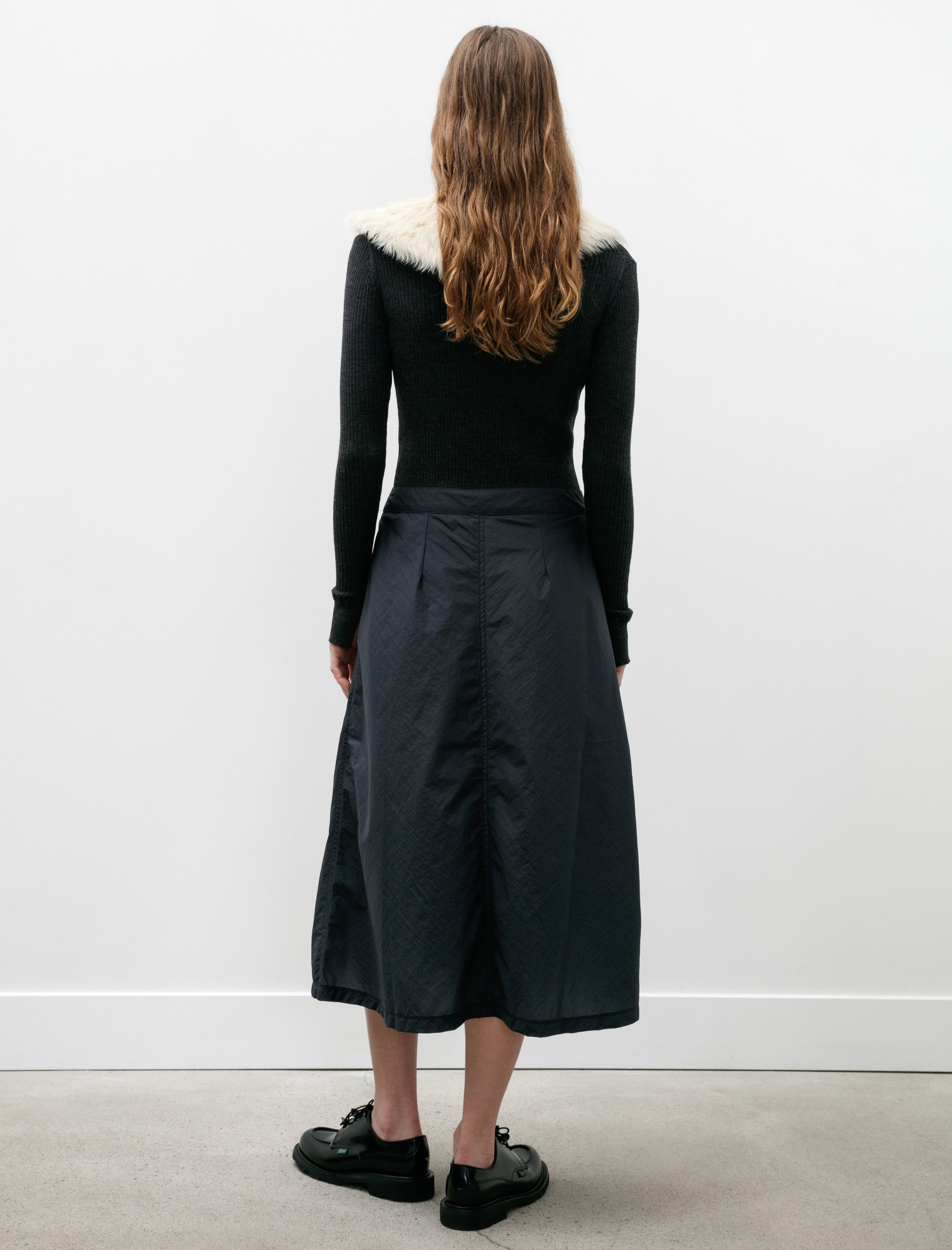 mfpen Wrap Skirt Recycled Nylon Midnight