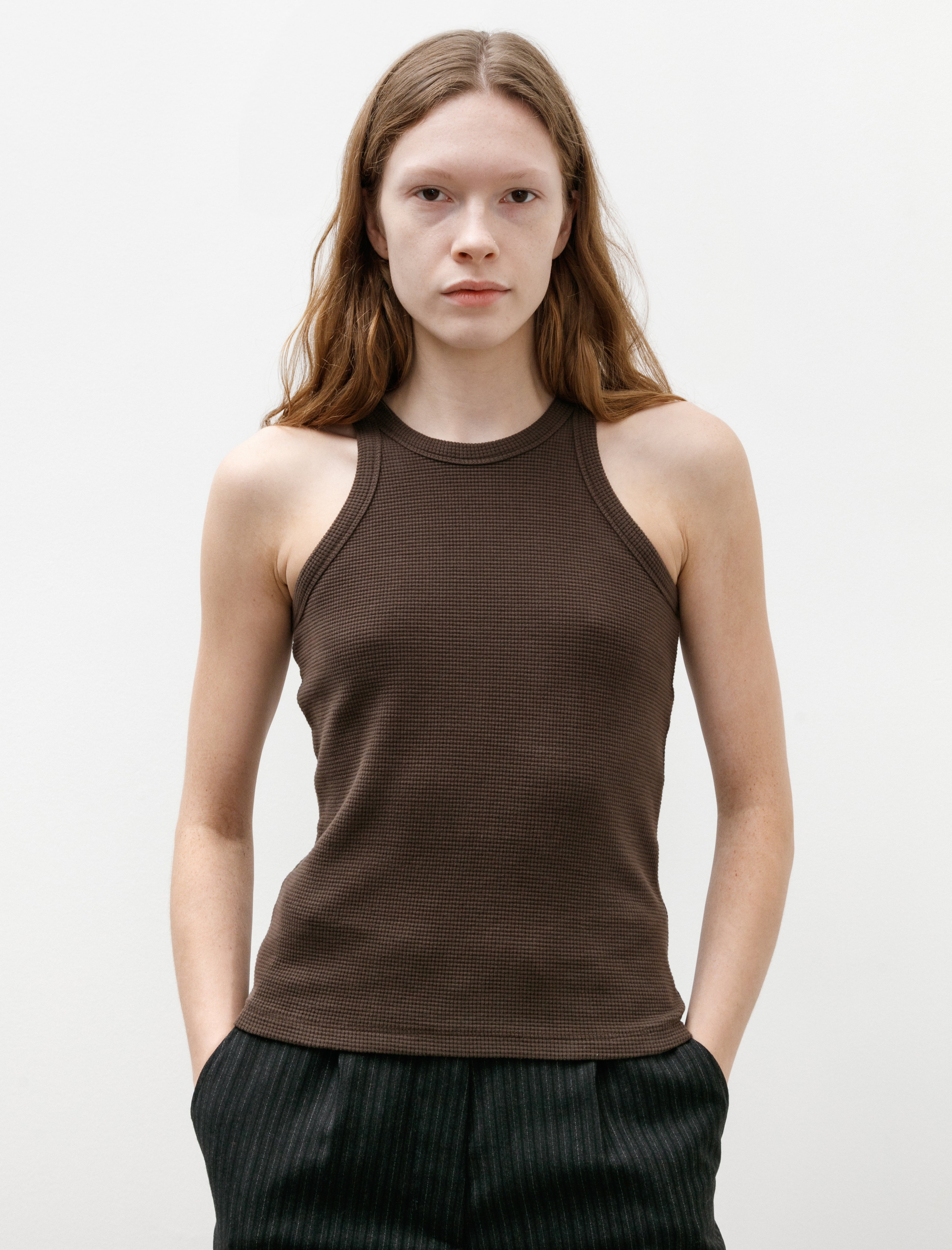 mfpen Leisure Tank Top Dark Brown