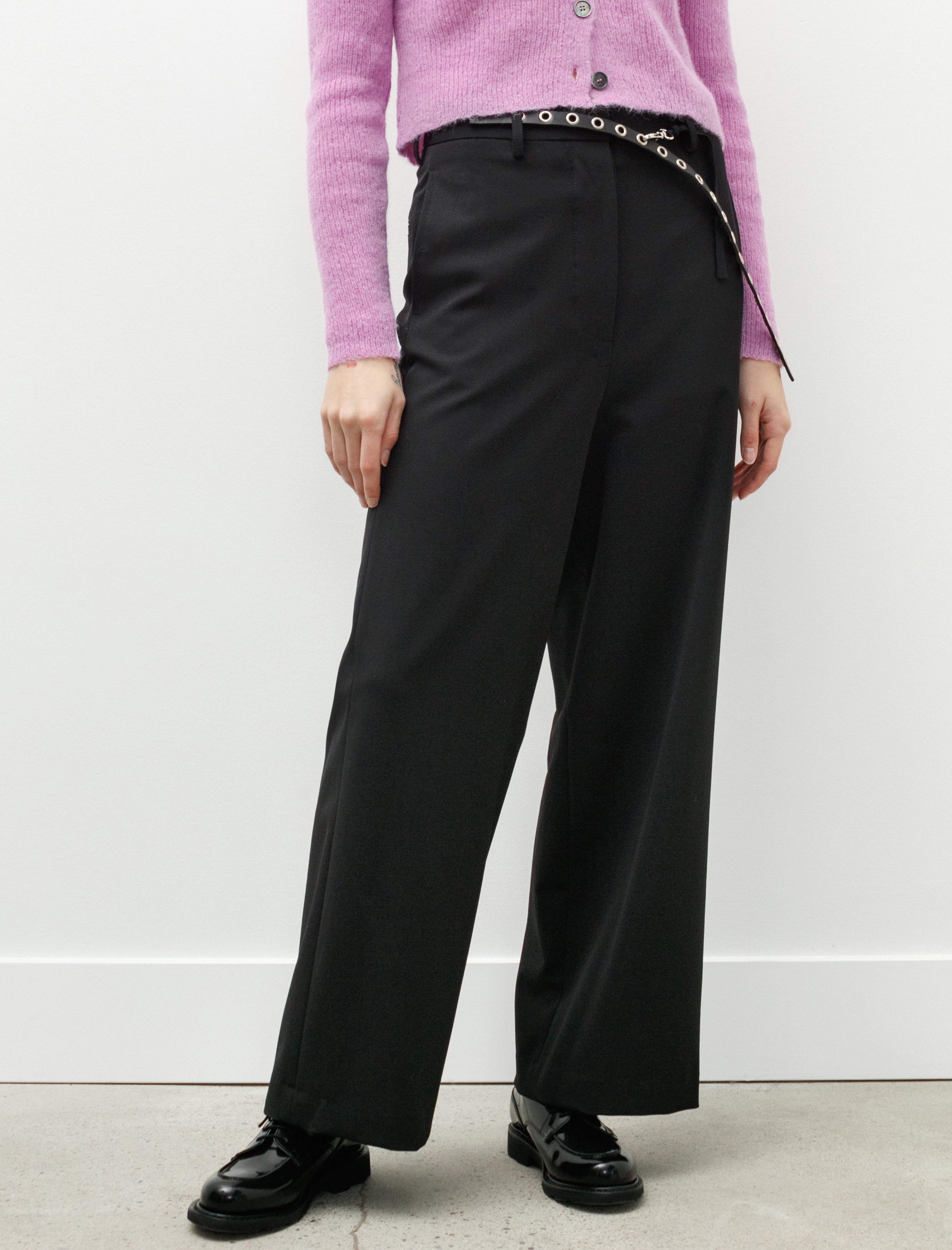 Hache Skater Pants Wool Suiting Black