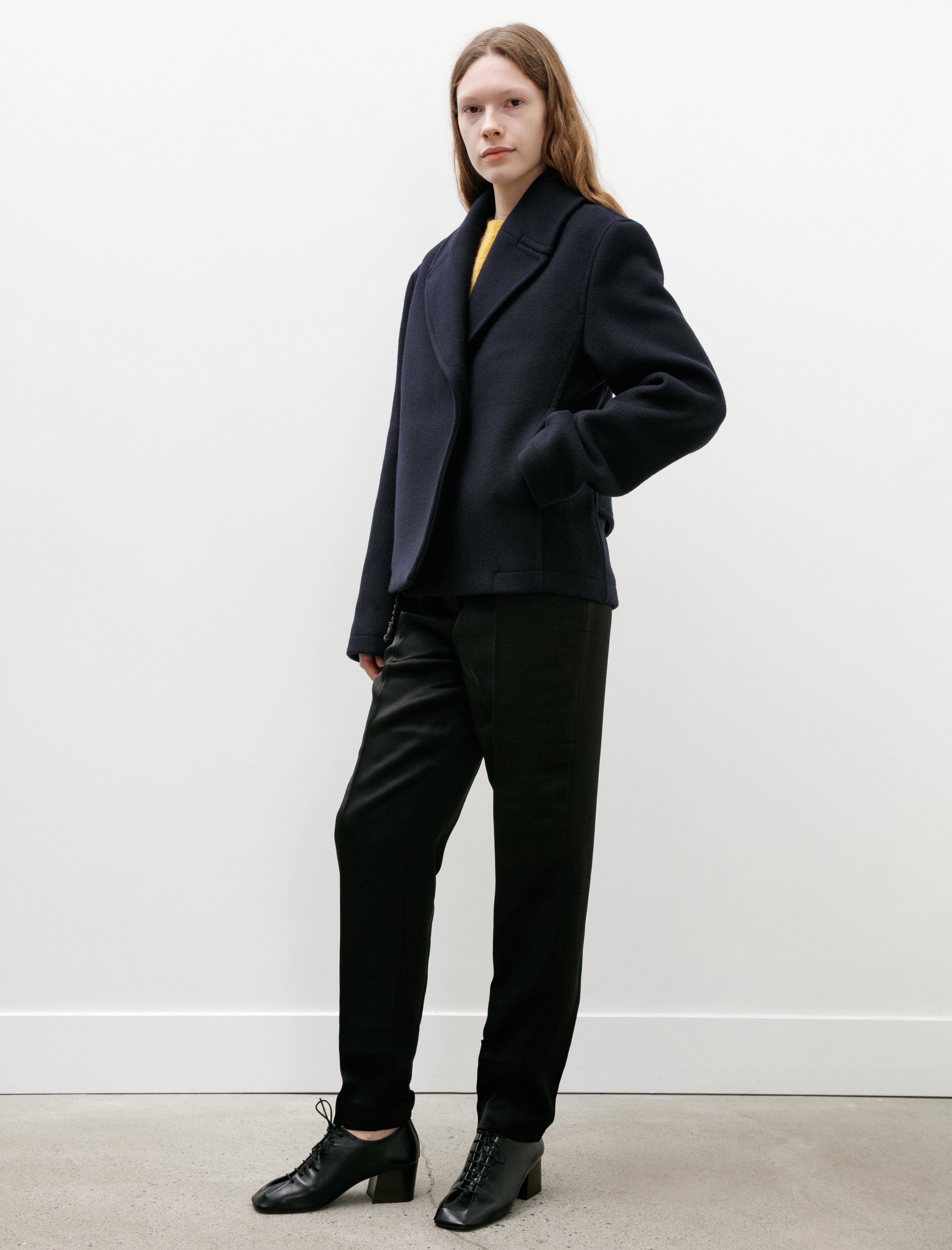 Totême Cropped Peacoat Navy