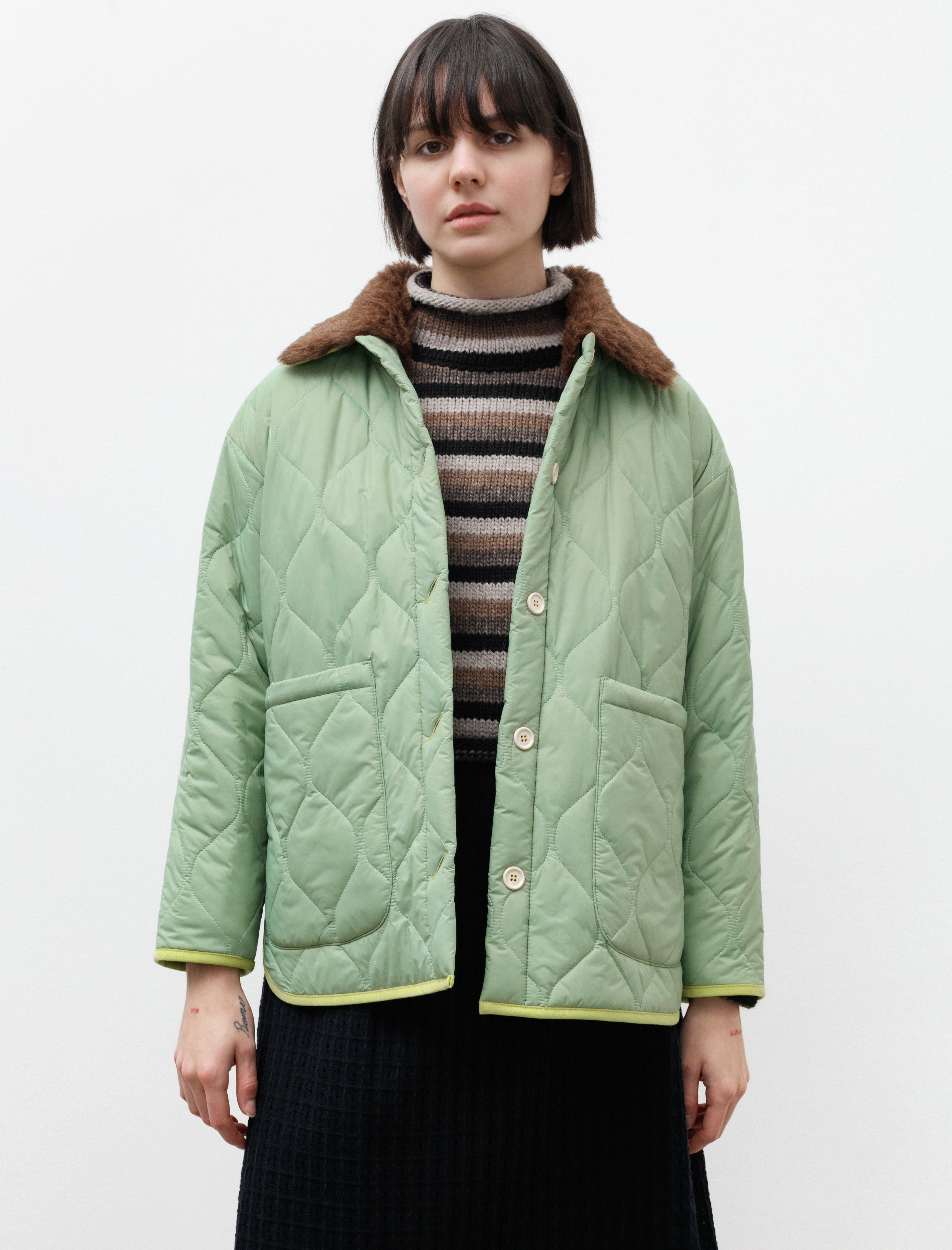 Hache Mid Season Jacket Pale Green