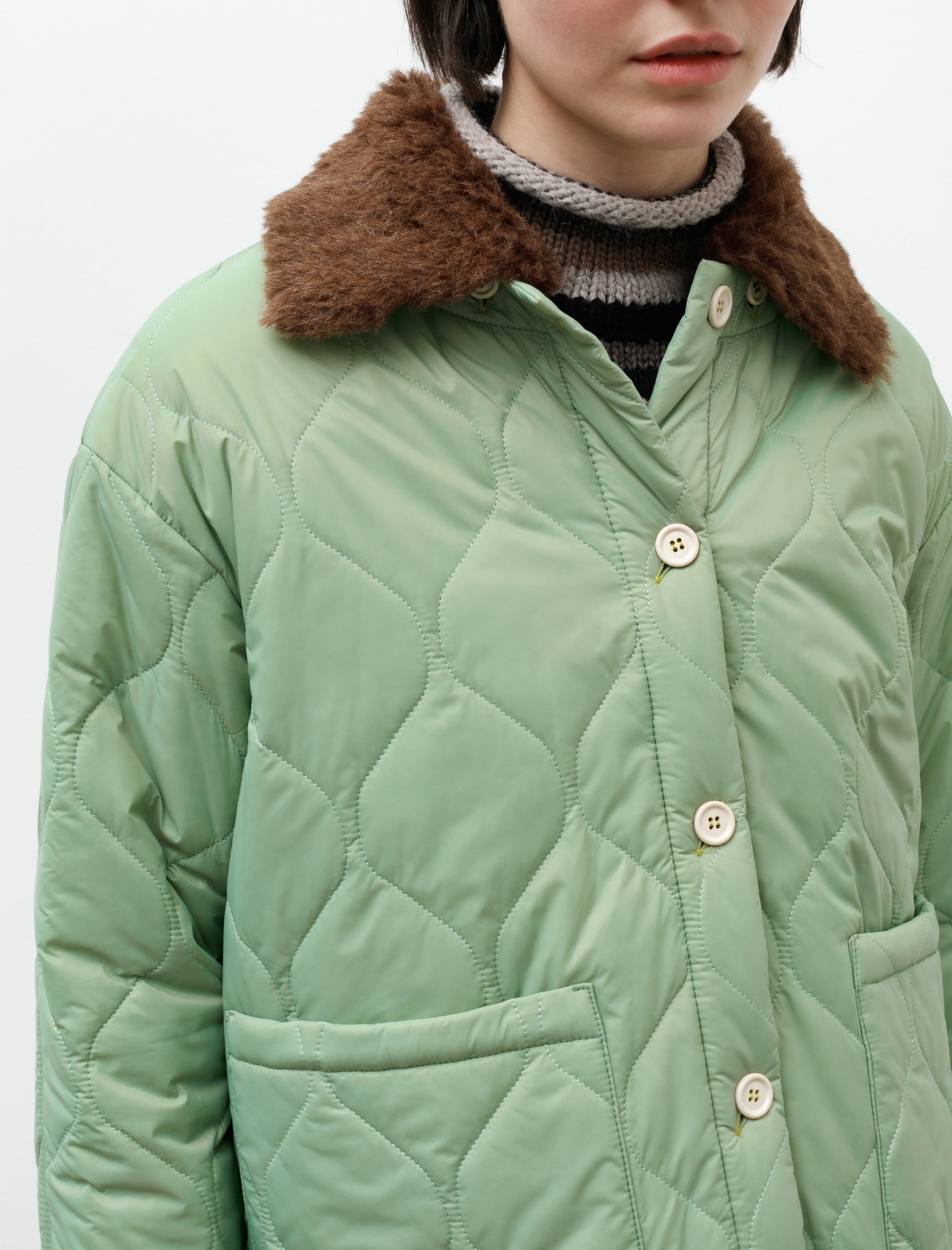 Hache Mid Season Jacket Pale Green