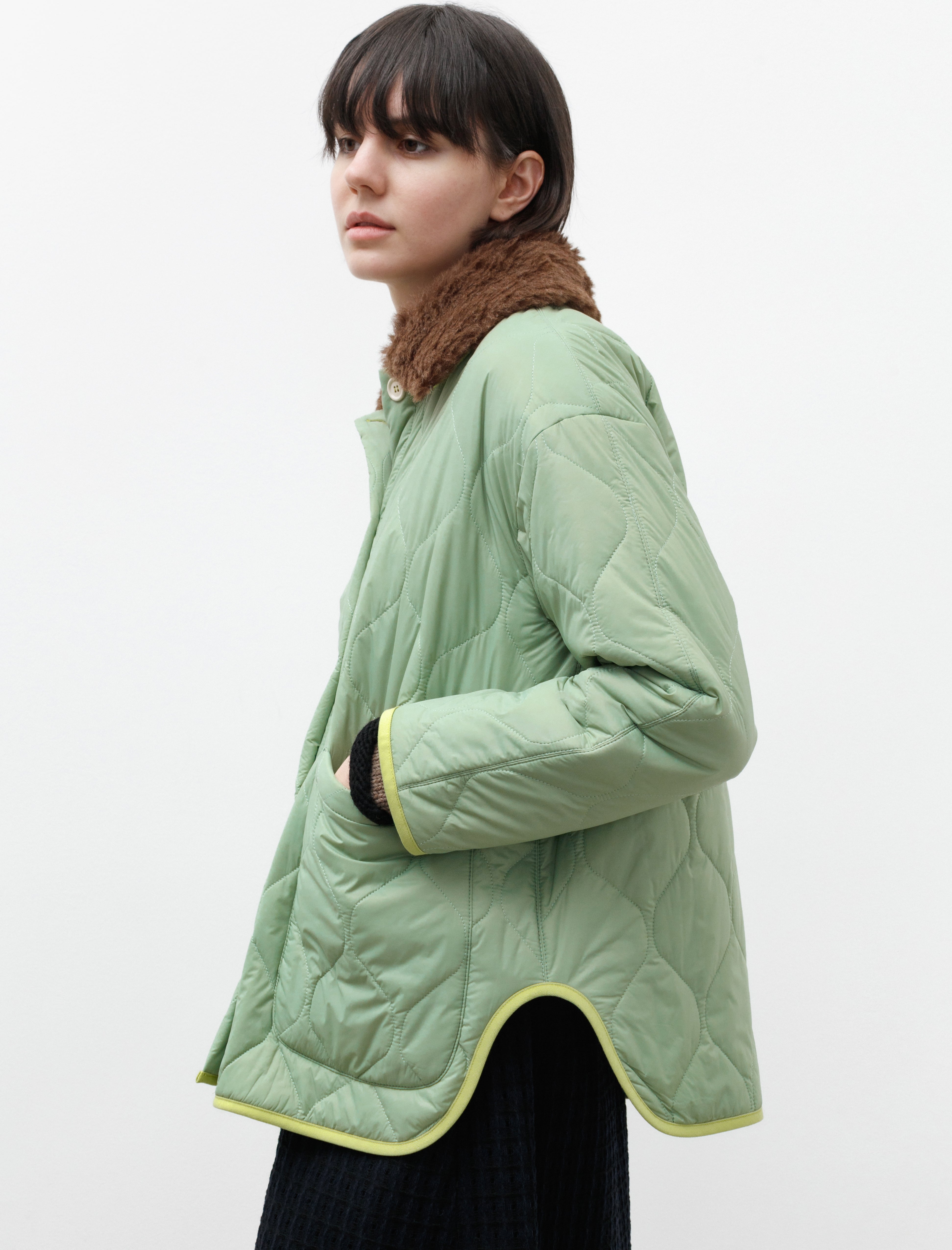 Hache Mid Season Jacket Pale Green