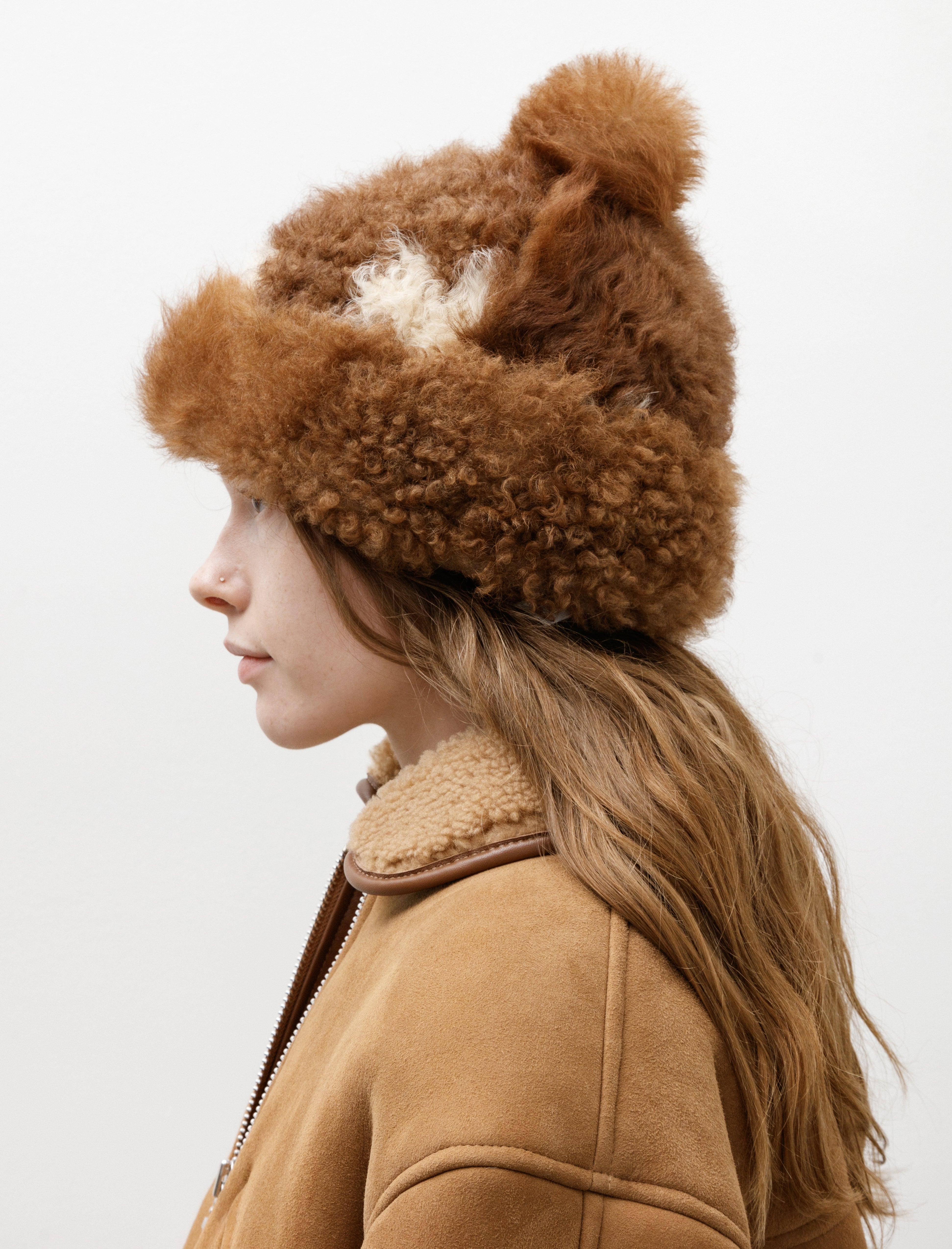 Cawley Sheepskin Bobble Hat