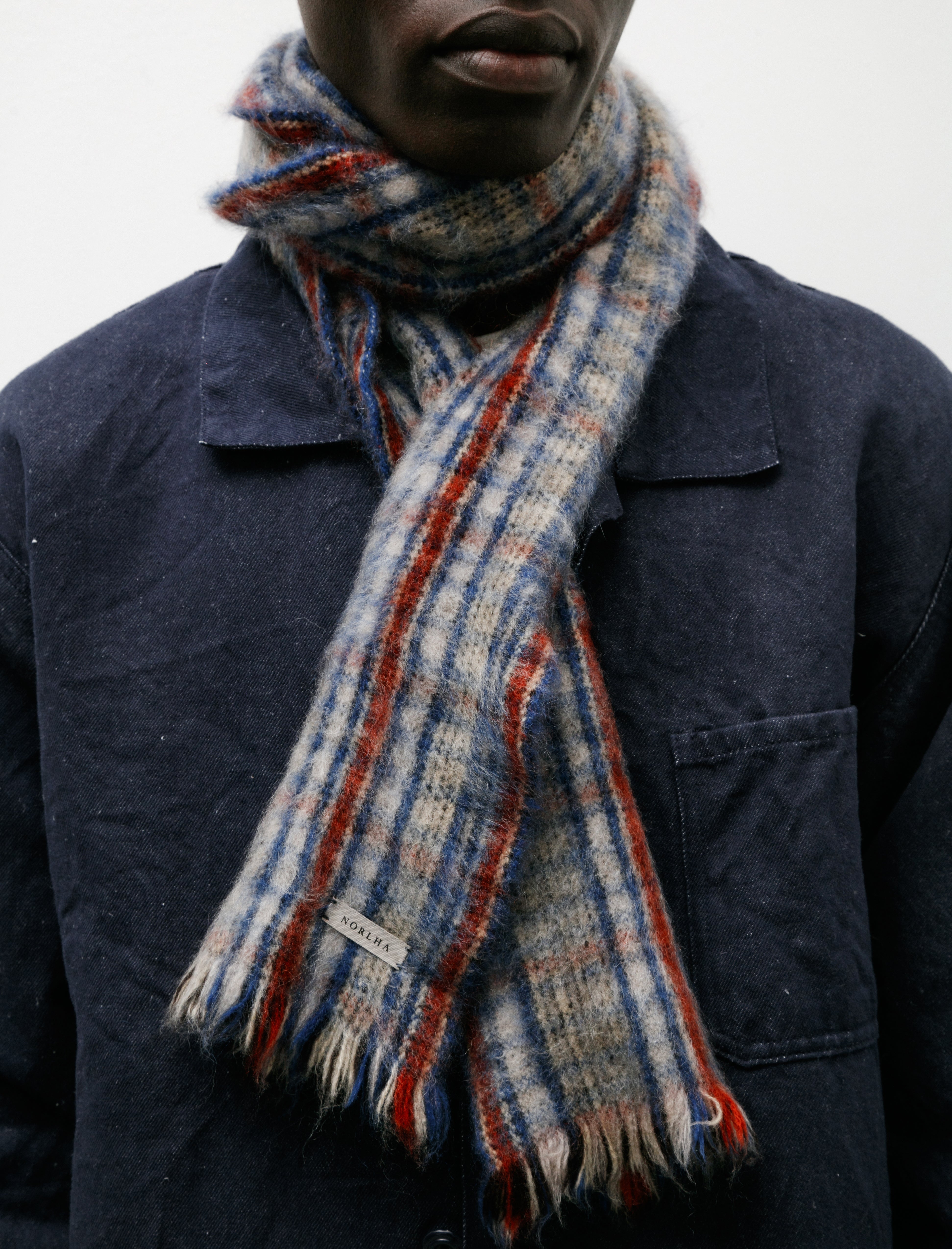 Norlha Nomad Check Boiled Scarf Multi Check