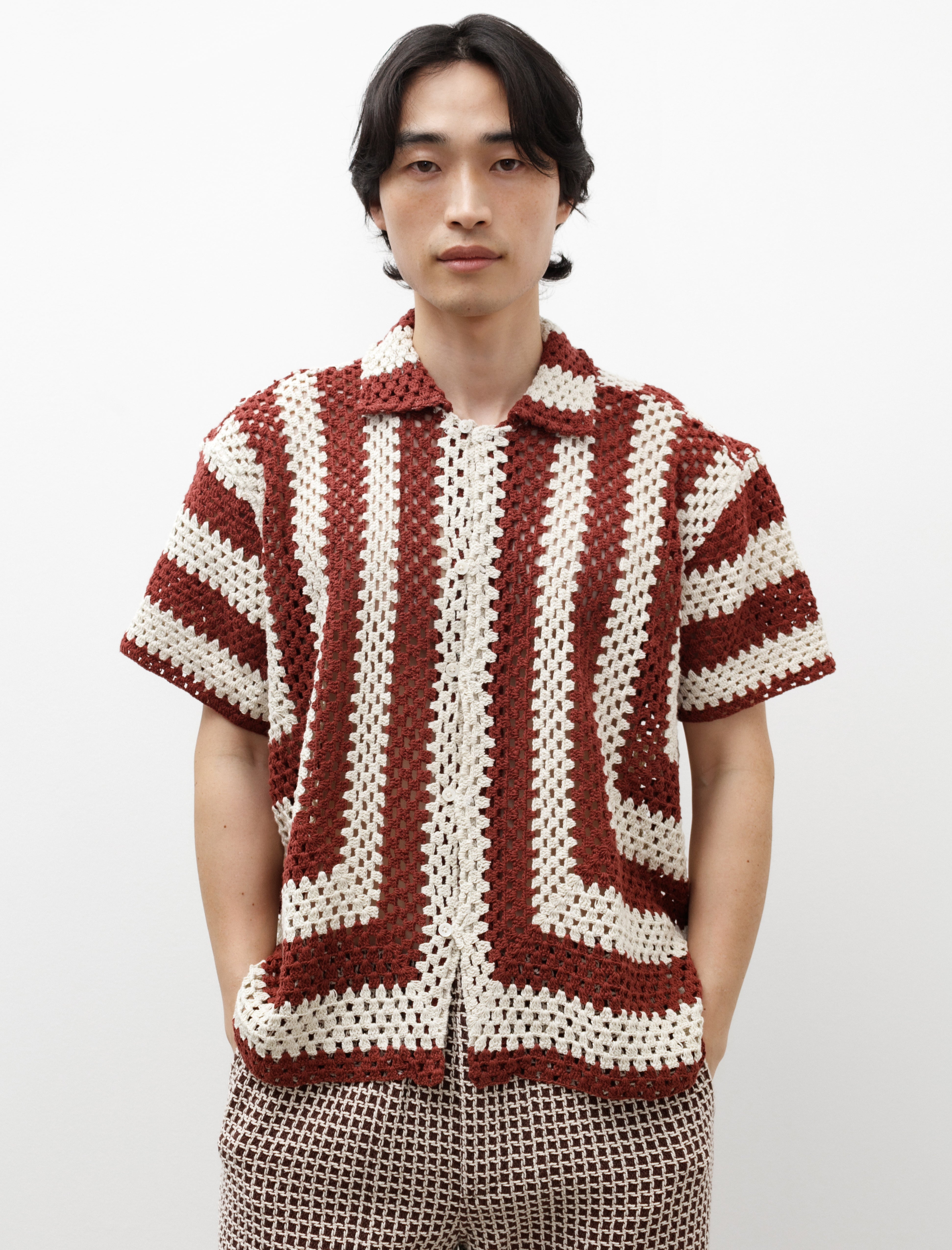 bode crocheted cropped jacket - その他