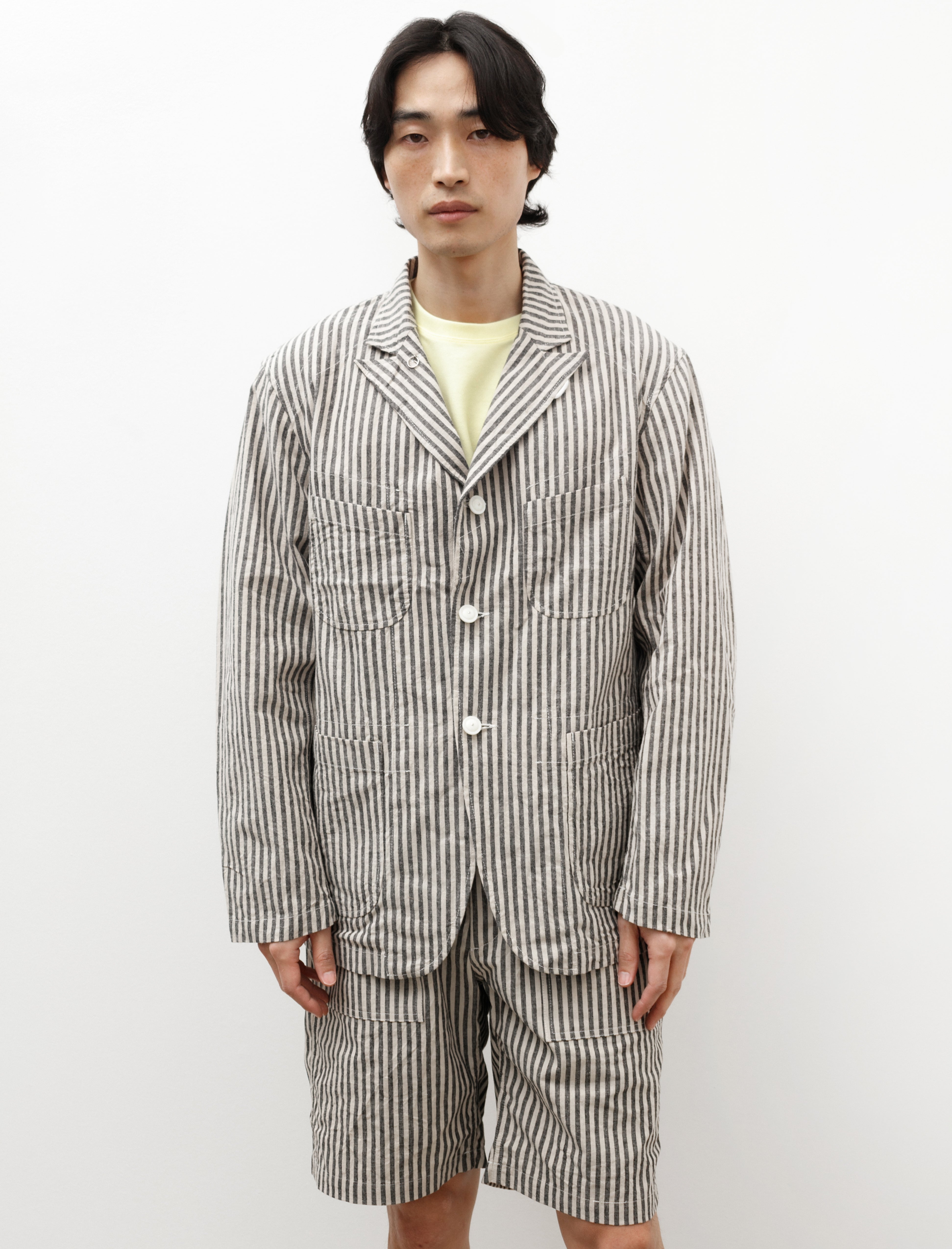 Engineered Garments Bedford Jacket Natural Black LC Stripe – Neighbour