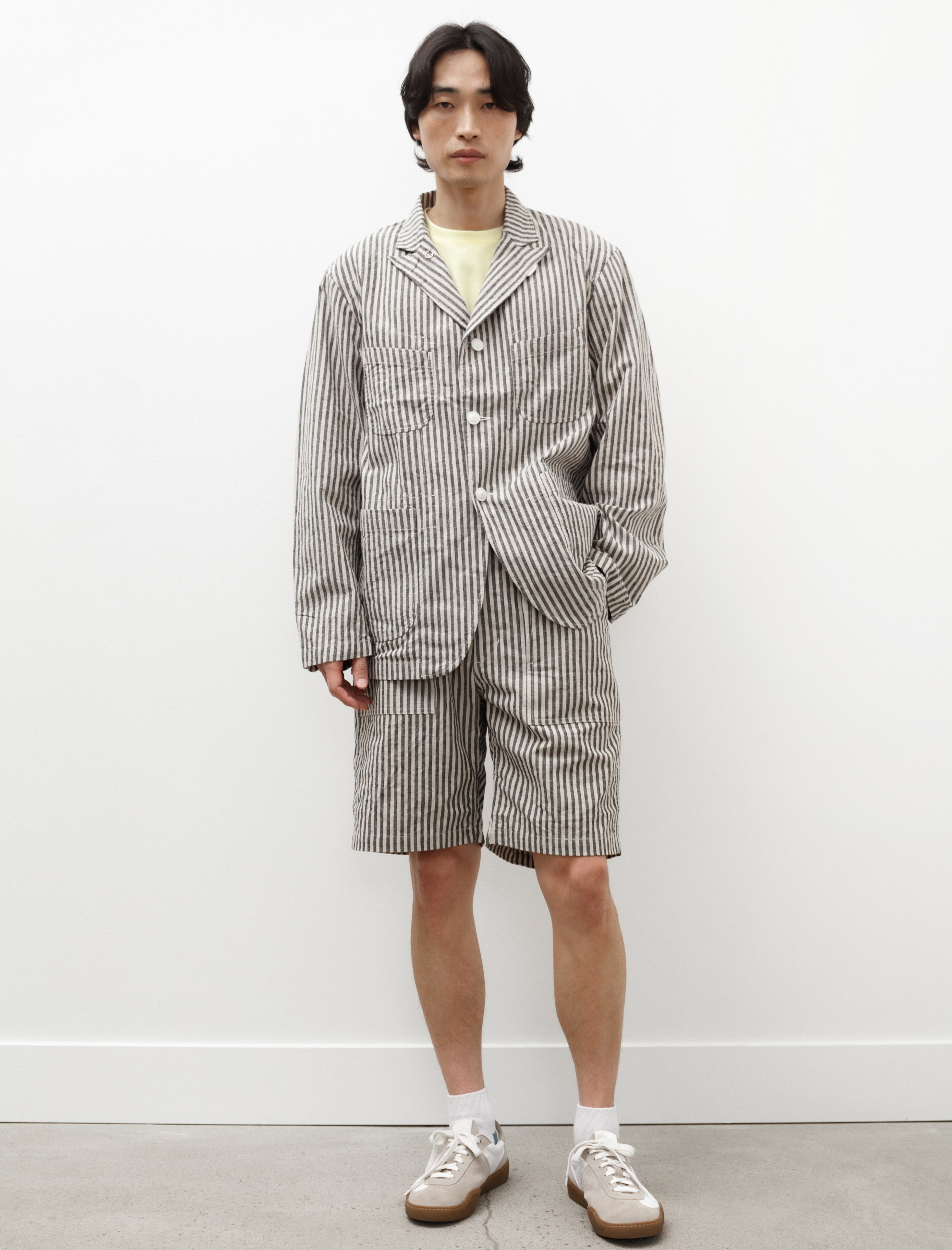 Engineered Garments Fatigue Short Natural Black LC Stripe – Neighbour