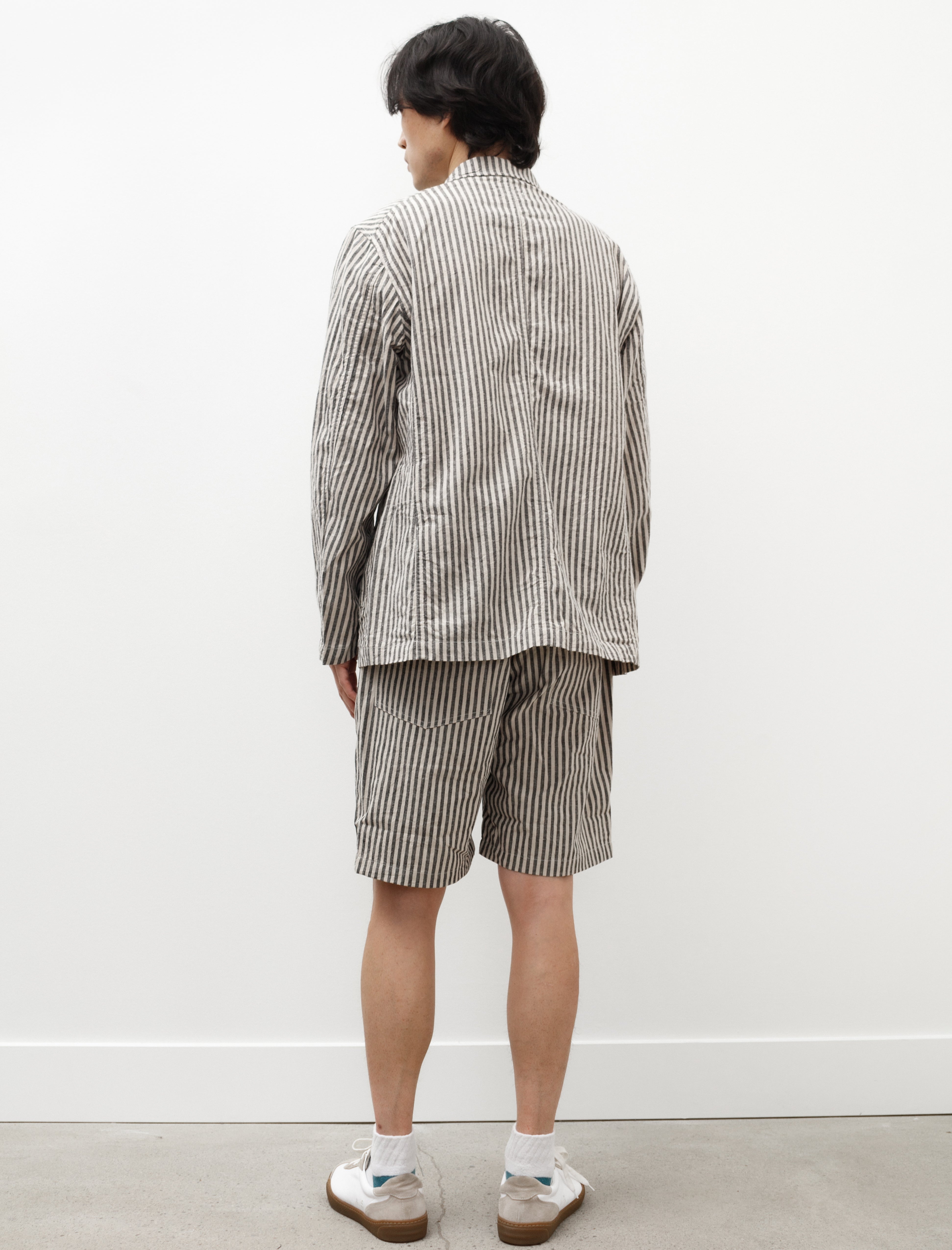 Engineered Garments Fatigue Short Natural Black LC Stripe