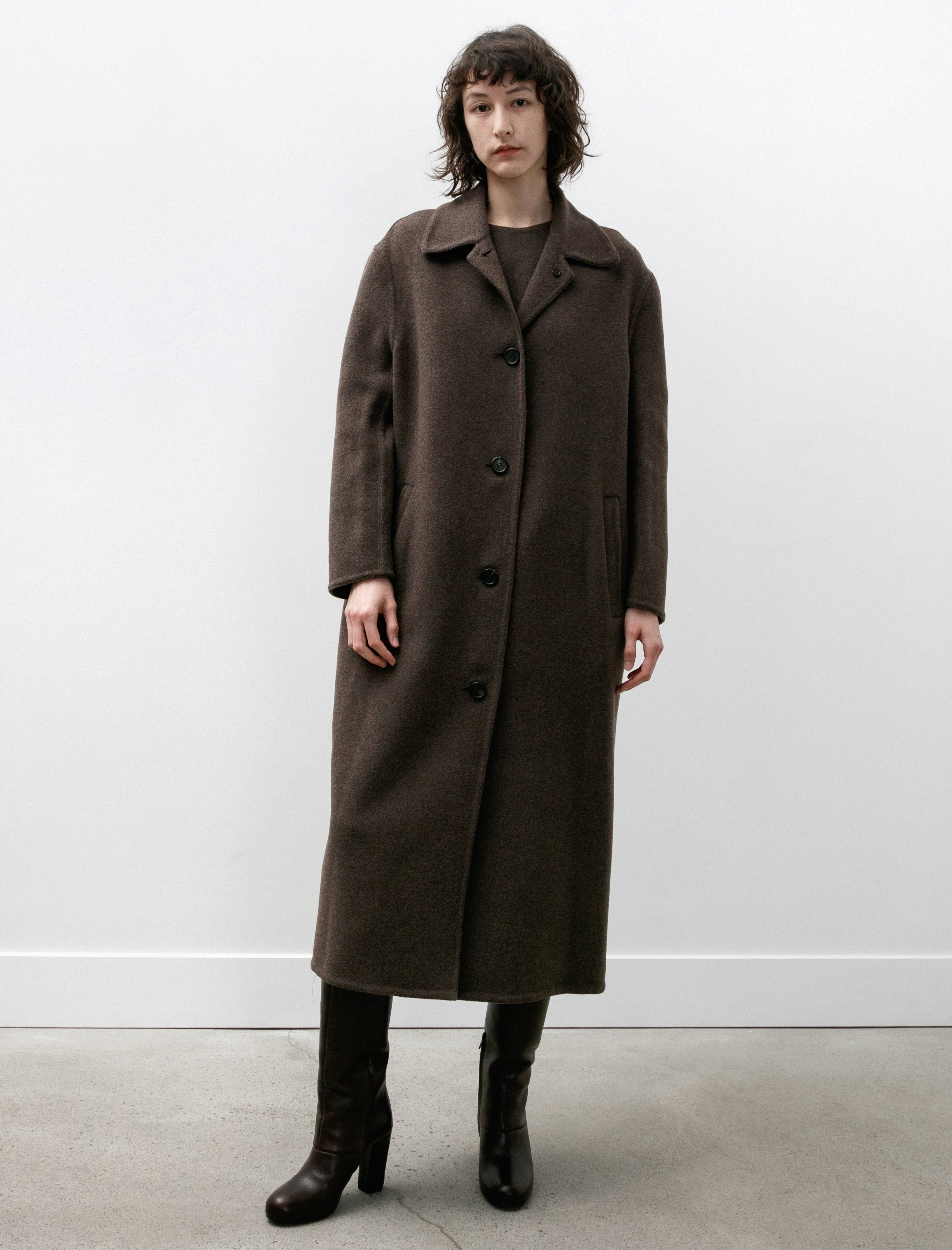 Hache Gamma Coat Brown