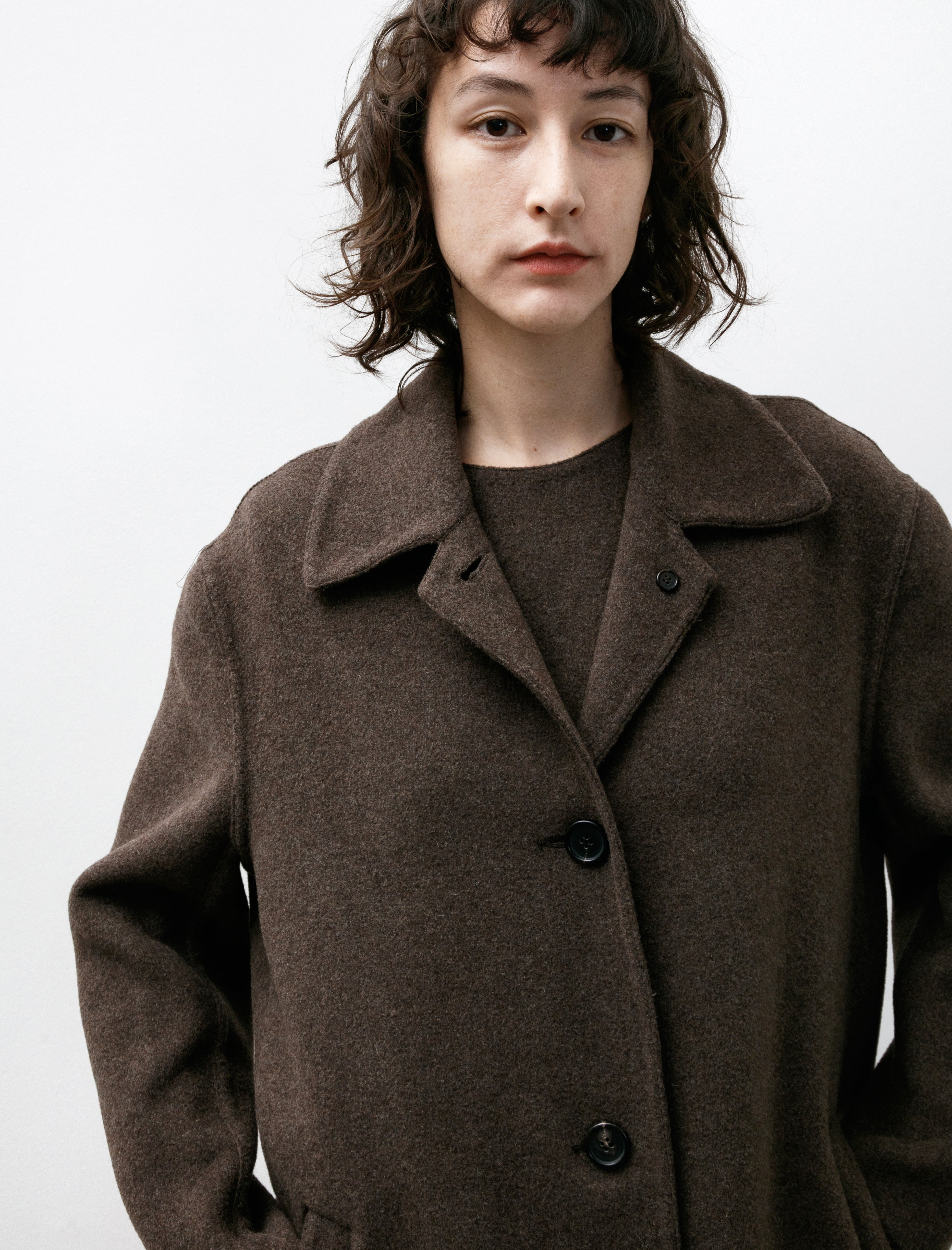 Hache Gamma Coat Brown