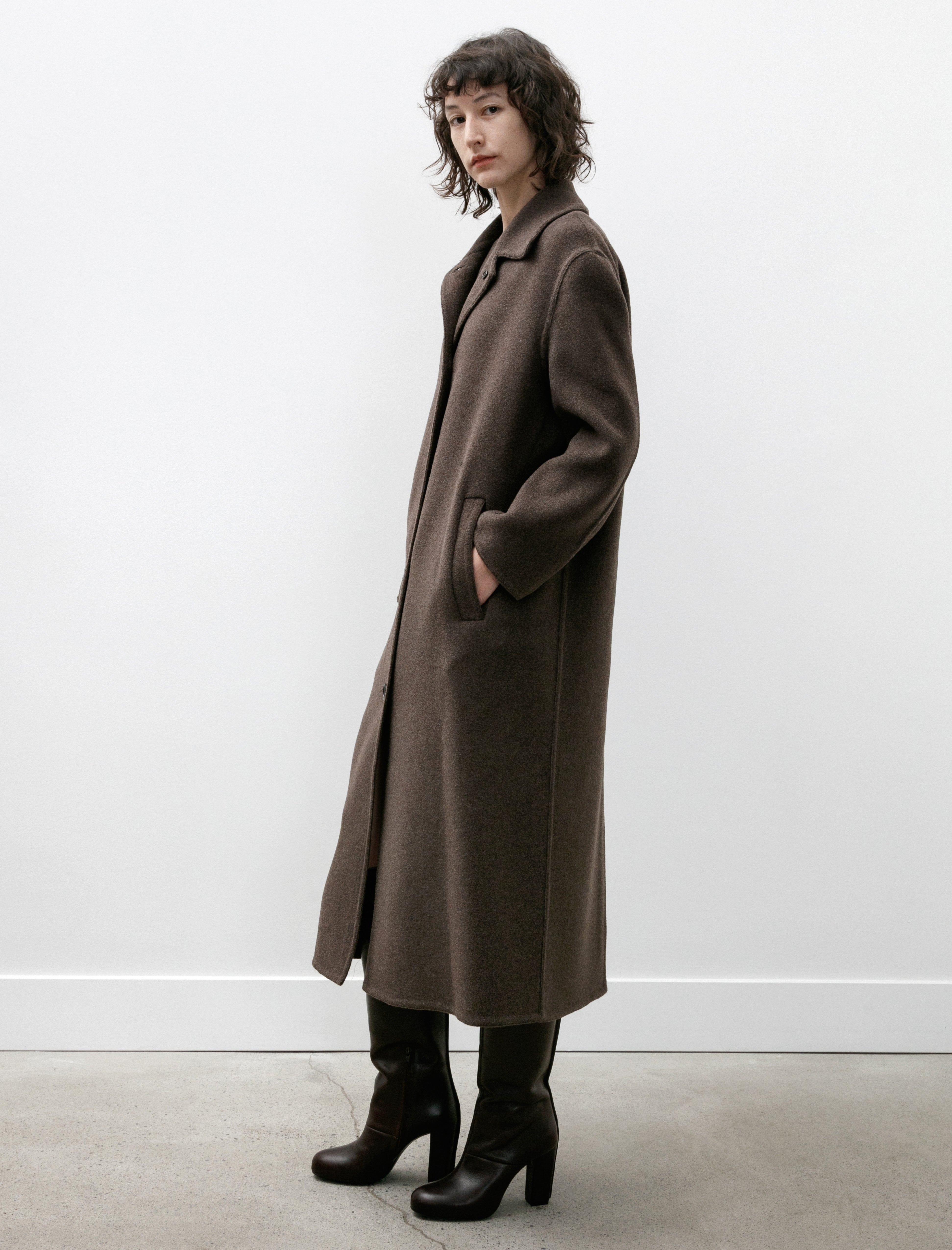 Hache Gamma Coat Brown