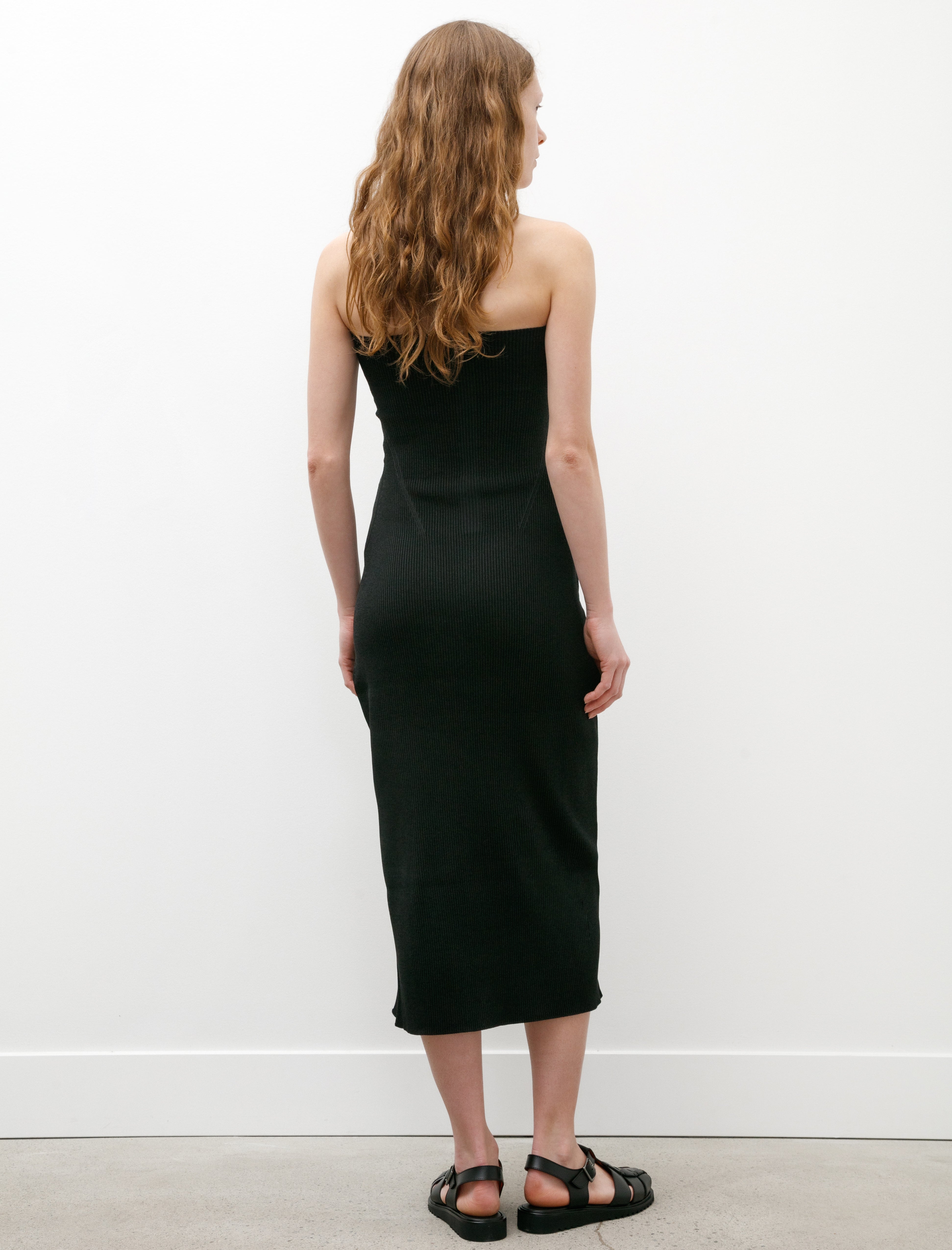 CFCL Portrait HS Strapless Dress Black