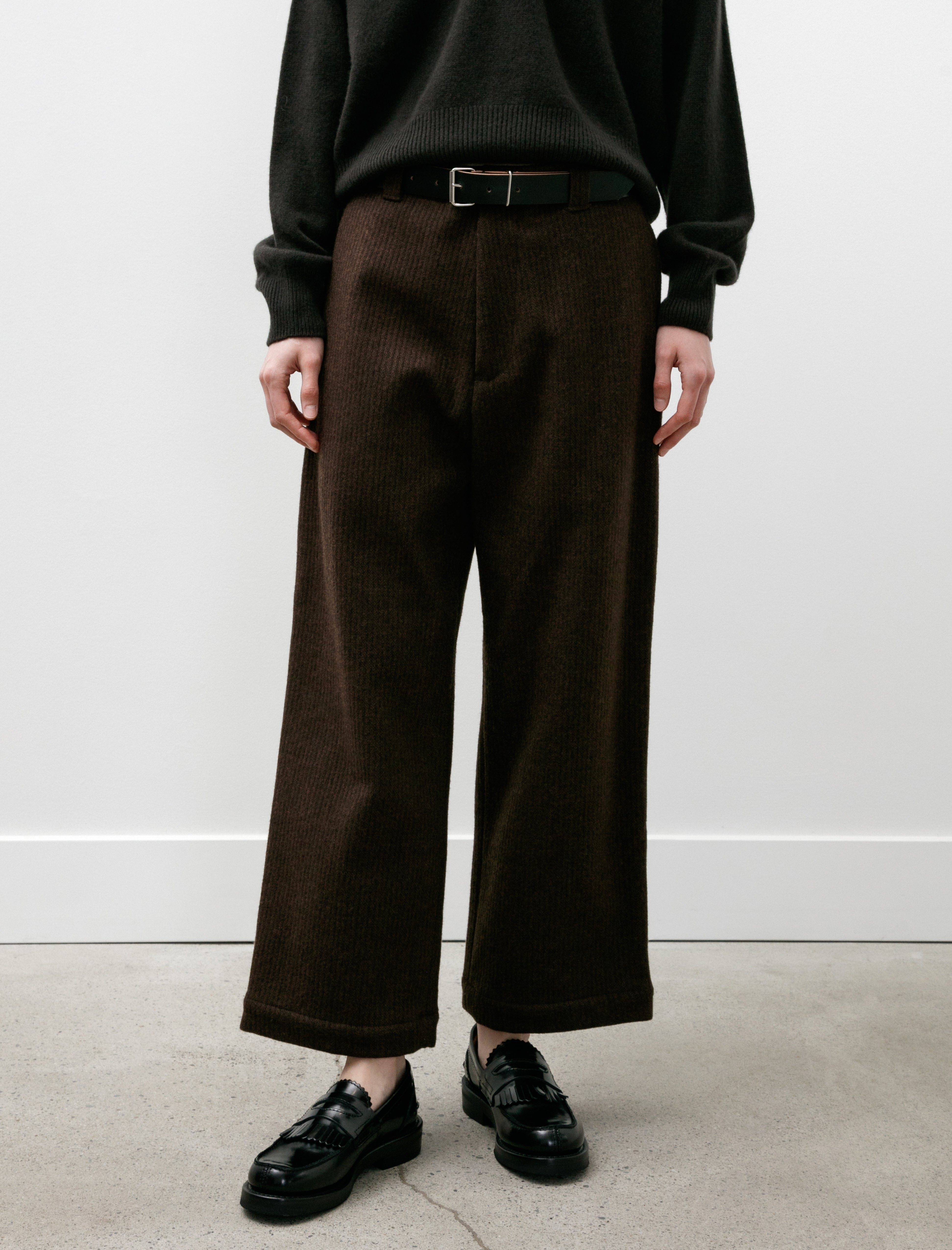 Yoko Sakamoto Beach Cloth Work Trousers Brown