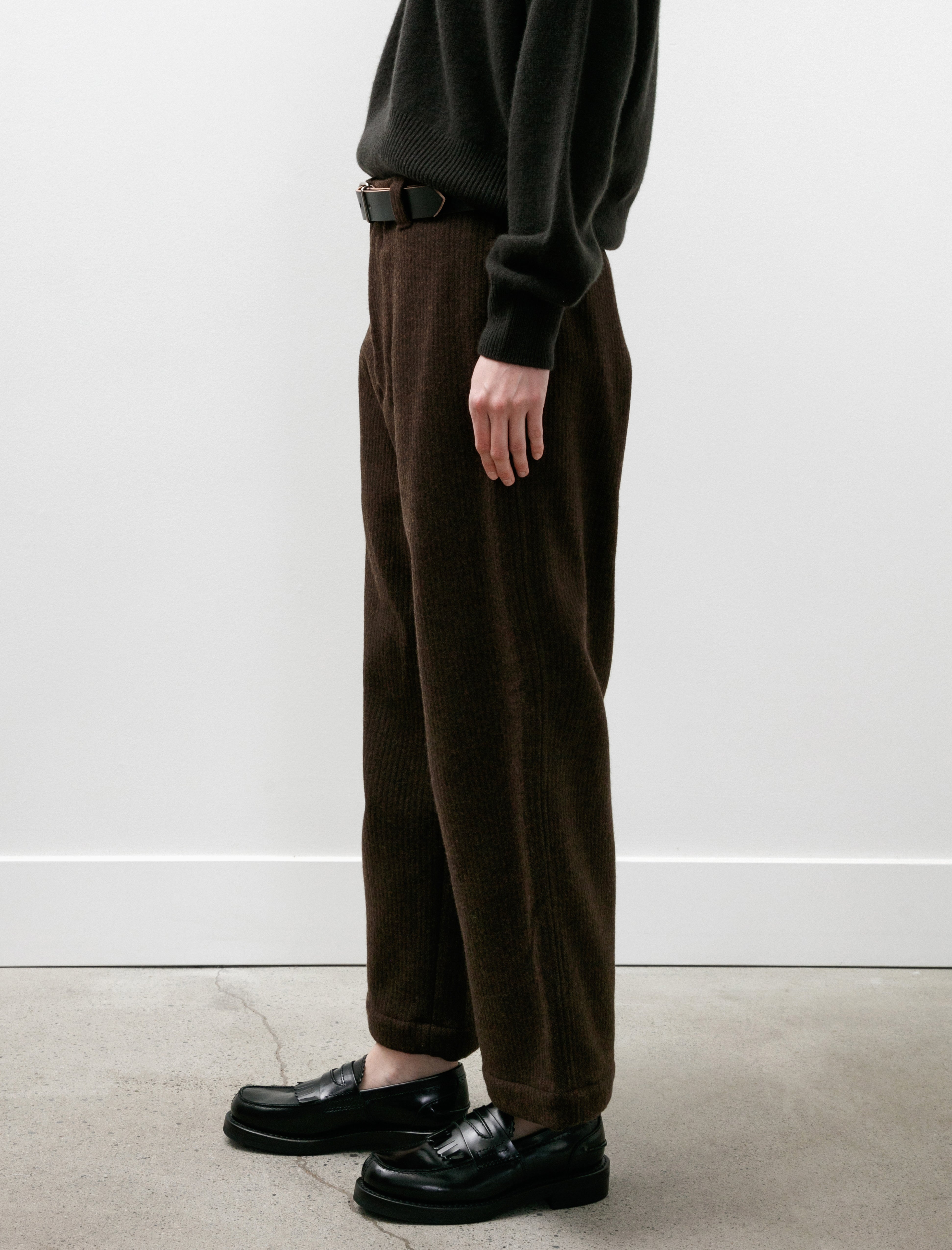 Yoko Sakamoto Beach Cloth Work Trousers Brown