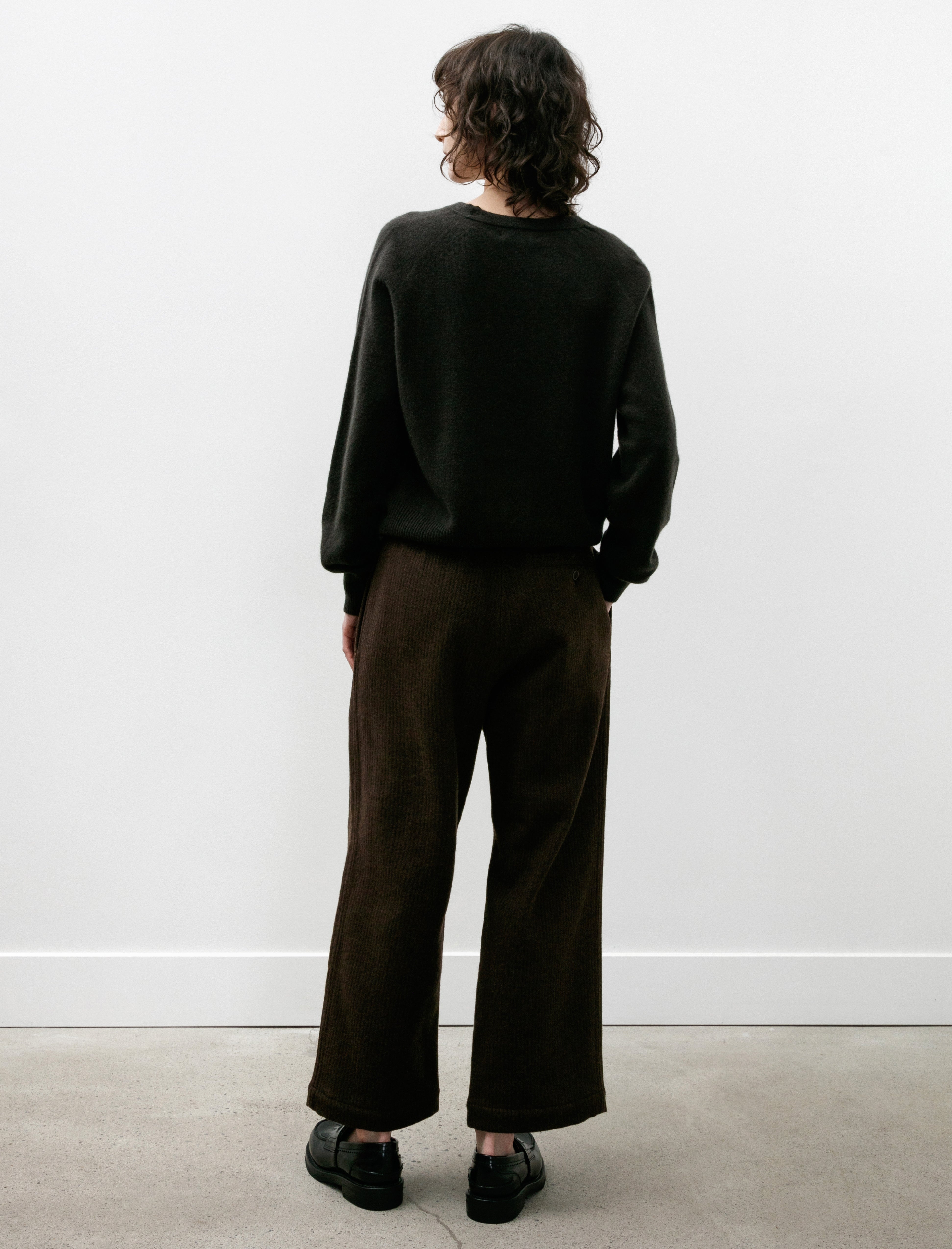 Yoko Sakamoto Beach Cloth Work Trousers Brown