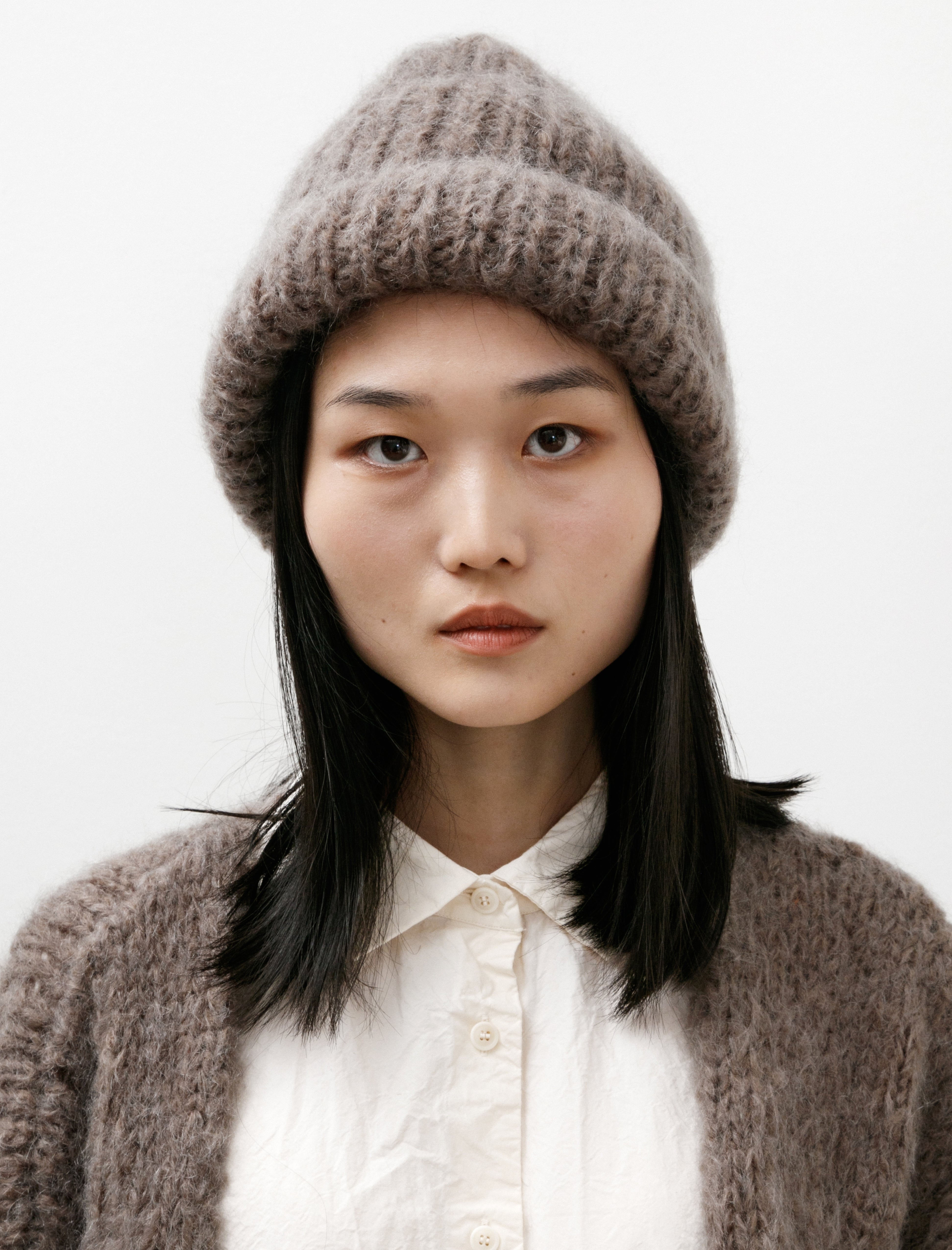 Casey Casey Mohair Beanie Khaki