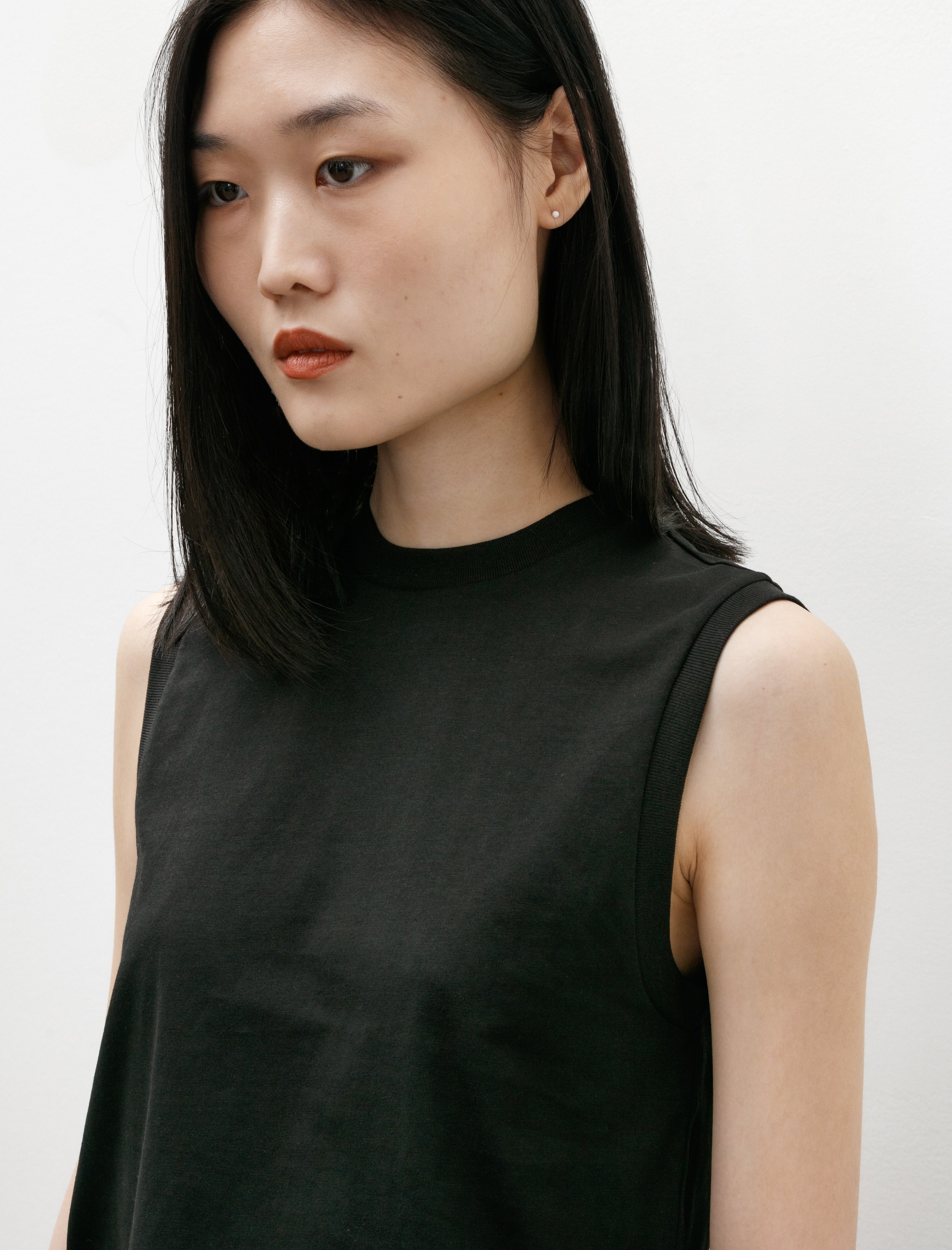 Tôteme Relaxed Sleeveless Tee Black