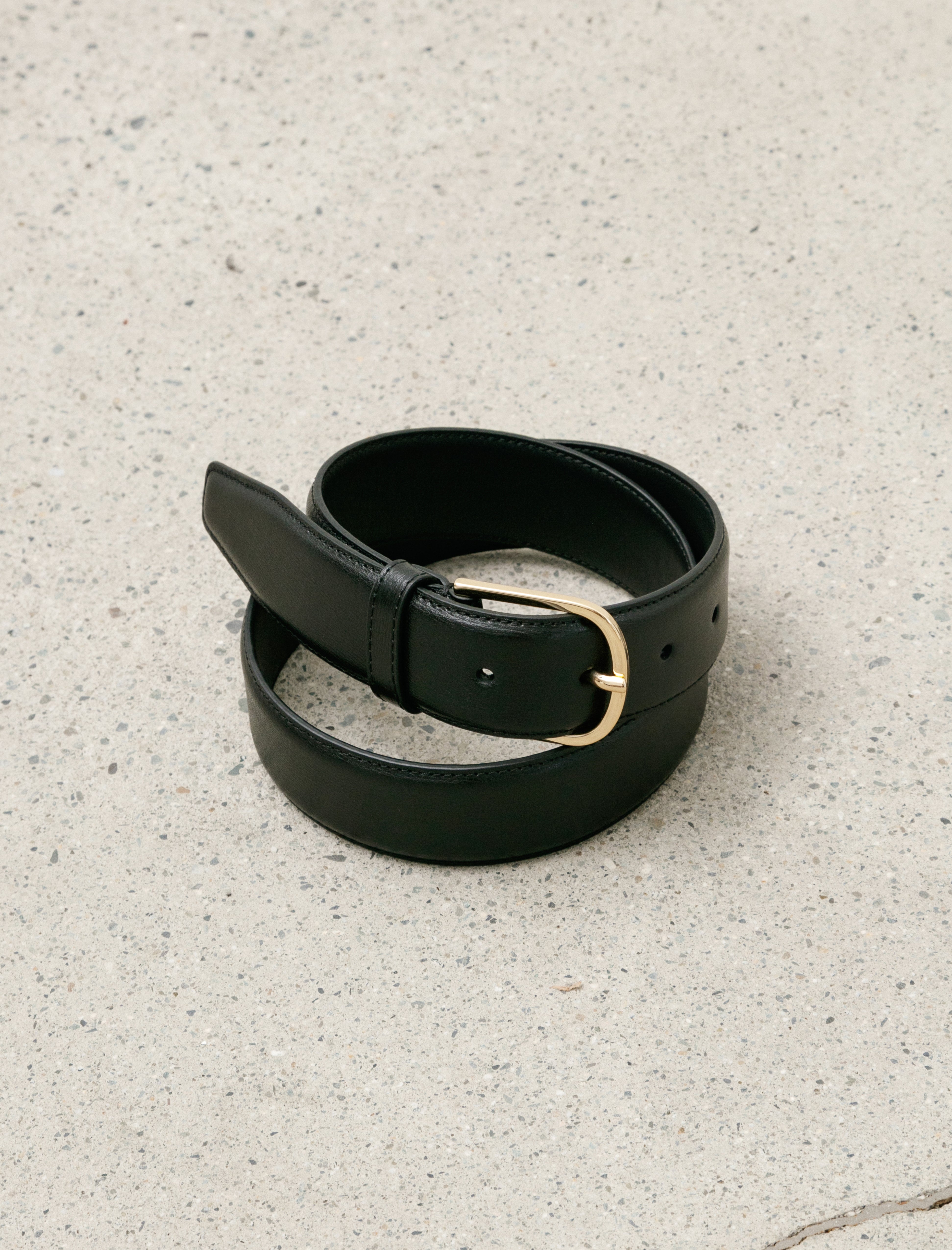 Tôteme Bold Trouser Belt Black