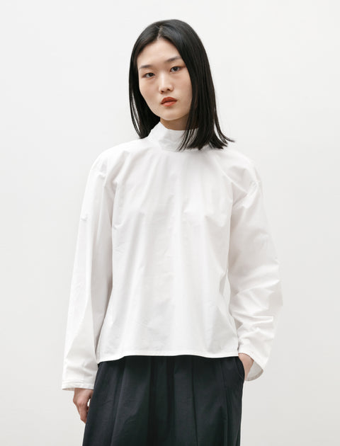 Eleph Enn Top White Poplin