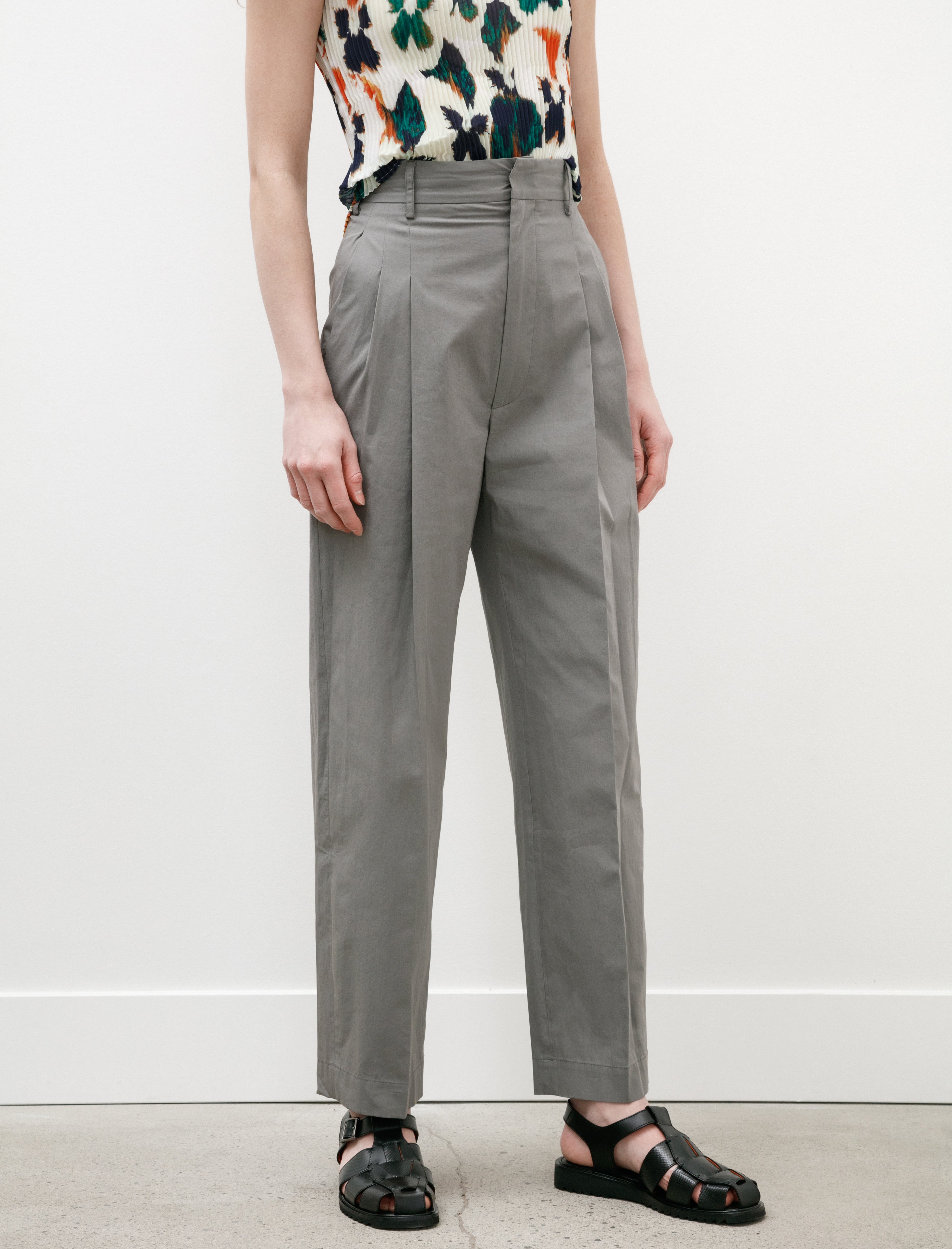 Hache Man Trousers Light Grey