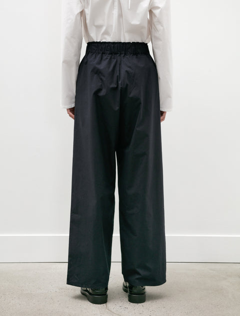 Eleph Luce Trousers Pintuck Navy Poplin