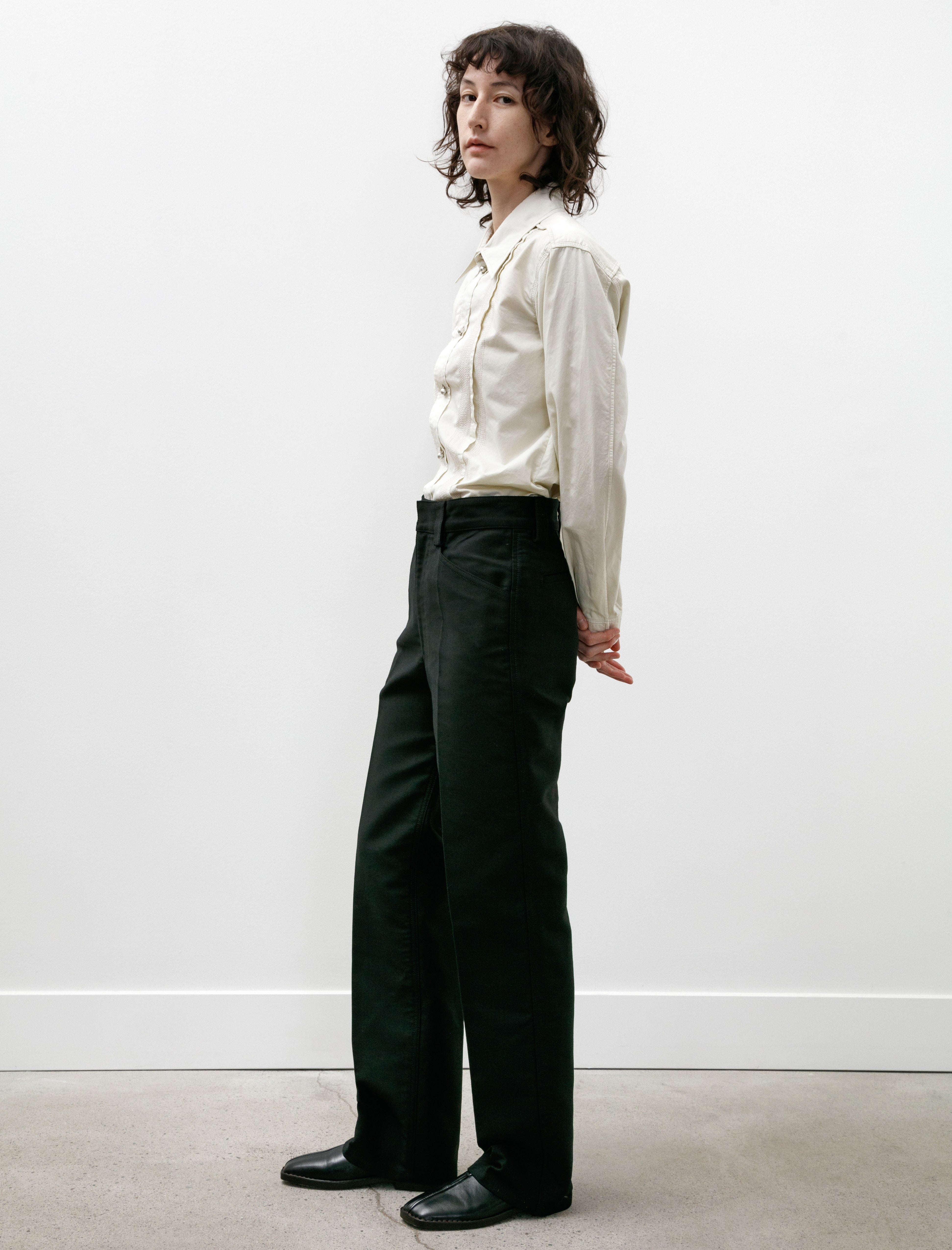 Lemaire Straight Pants Black