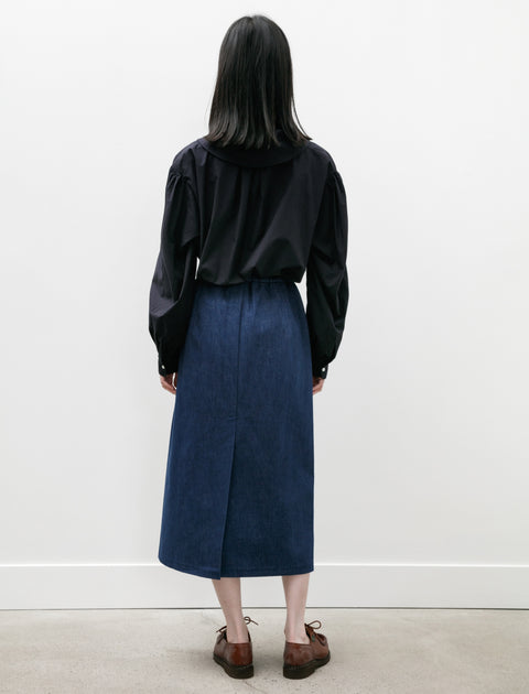 Eleph Simple Skirt Blue Denim