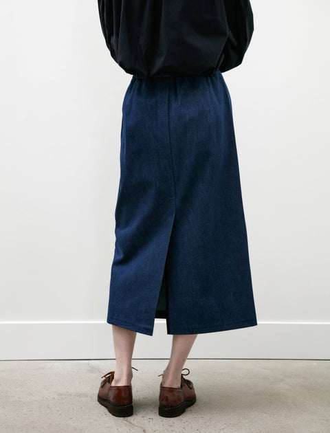 Eleph Simple Skirt Blue Denim