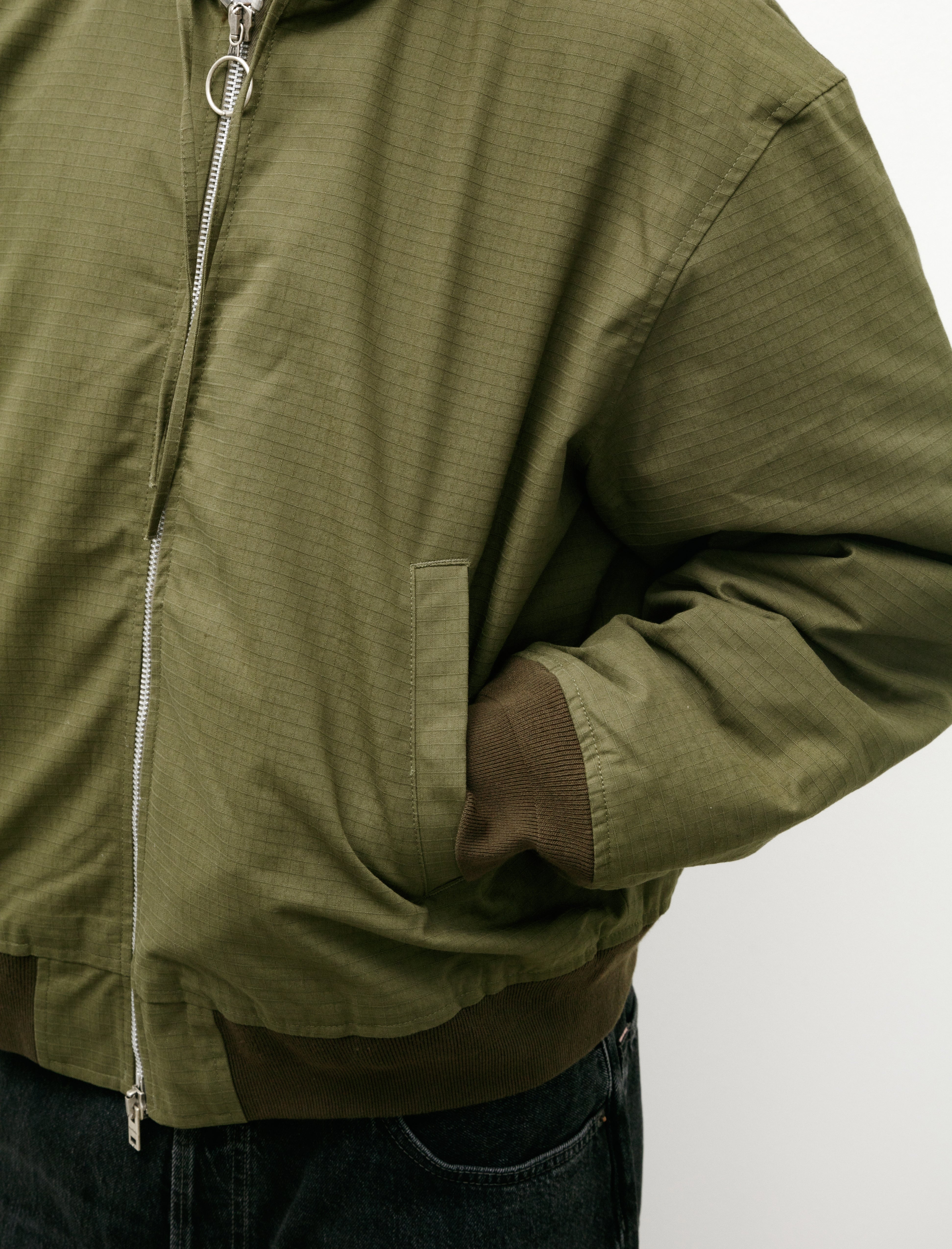 Acne Studios Ripstop Padded Jacket Olive Green