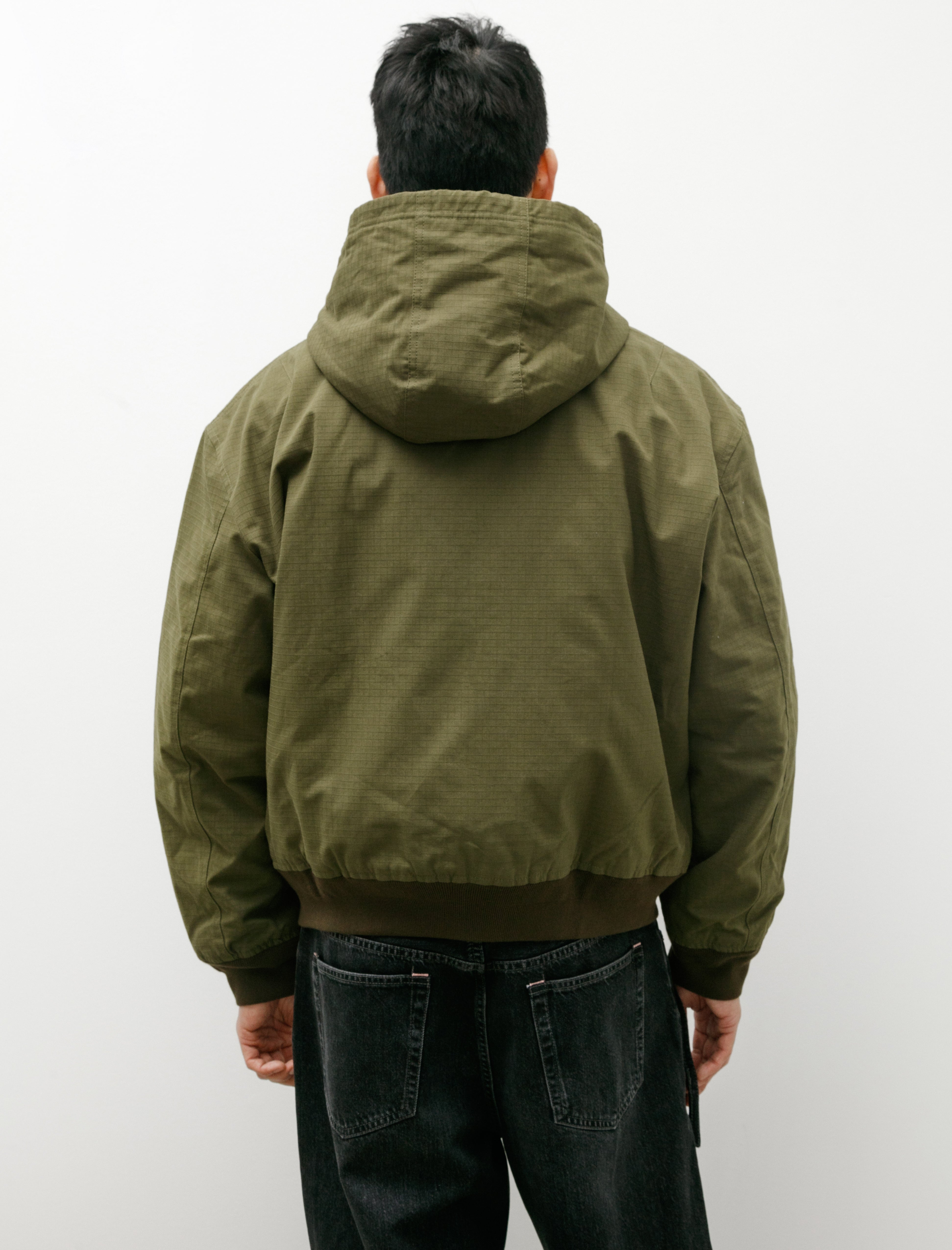 Acne Studios Ripstop Padded Jacket Olive Green