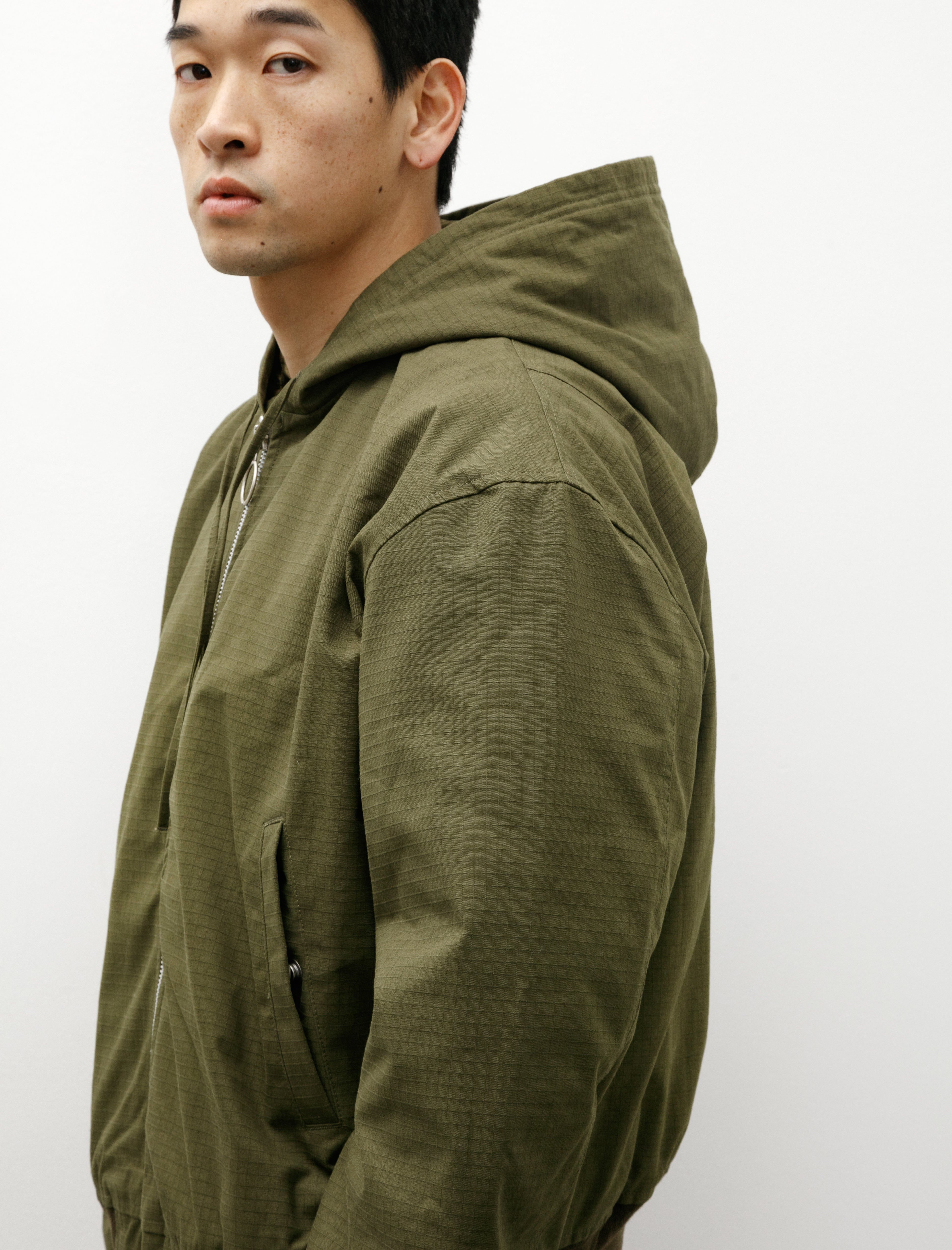 Acne Studios Ripstop Padded Jacket Olive Green