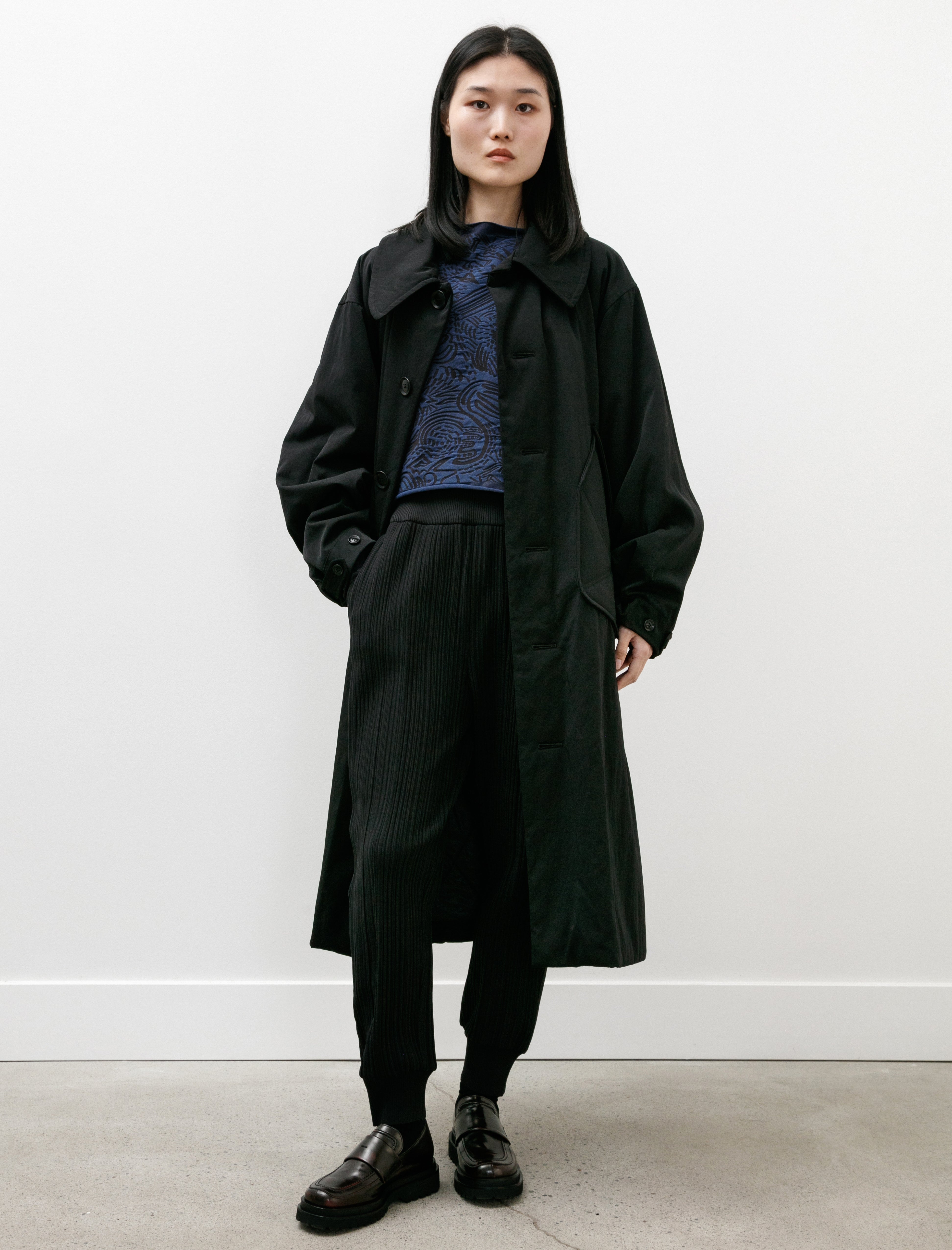 Y's by Yohji Yamamoto Big Pocket Coat Black