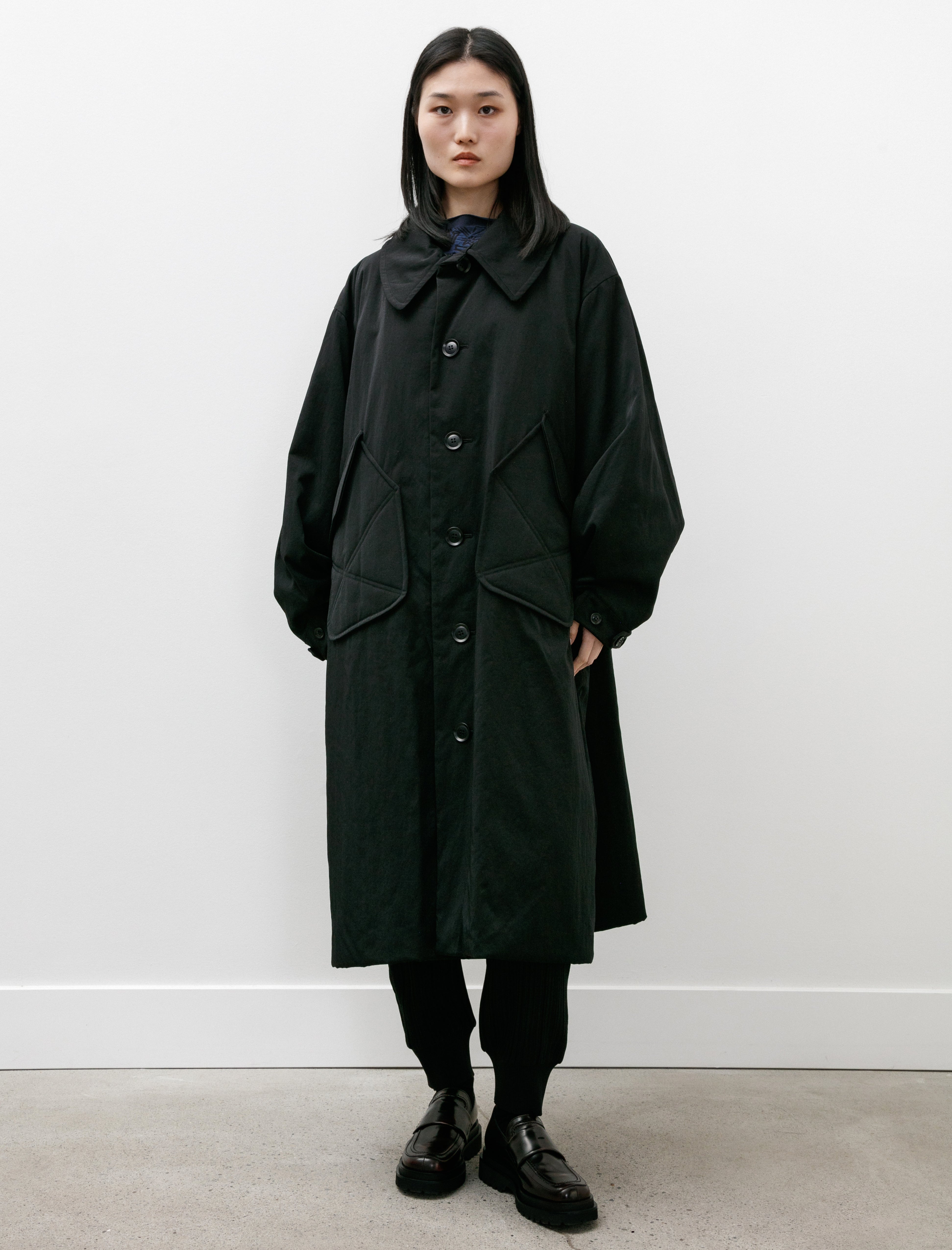 Y's by Yohji Yamamoto Big Pocket Coat Black