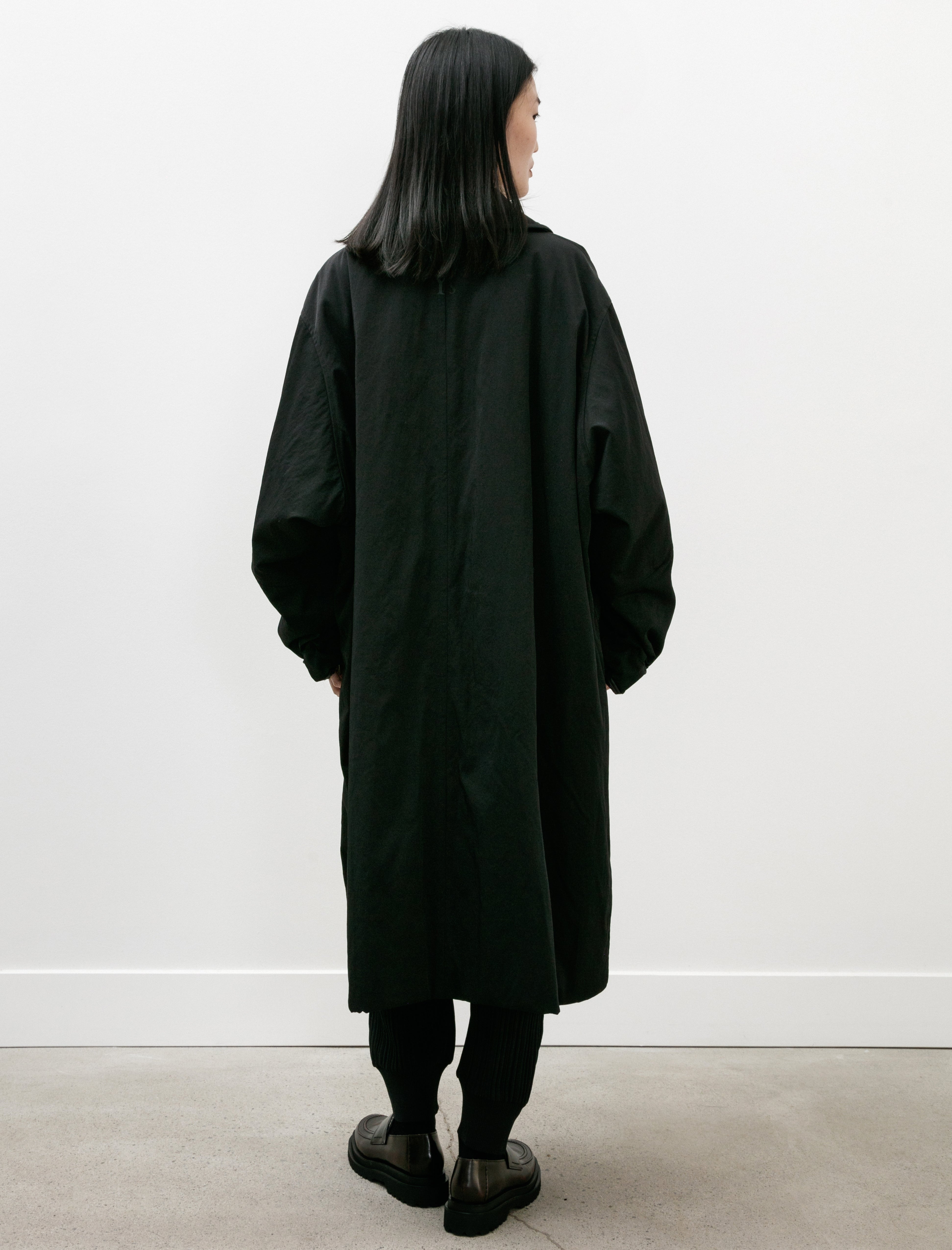 Y's by Yohji Yamamoto Big Pocket Coat Black