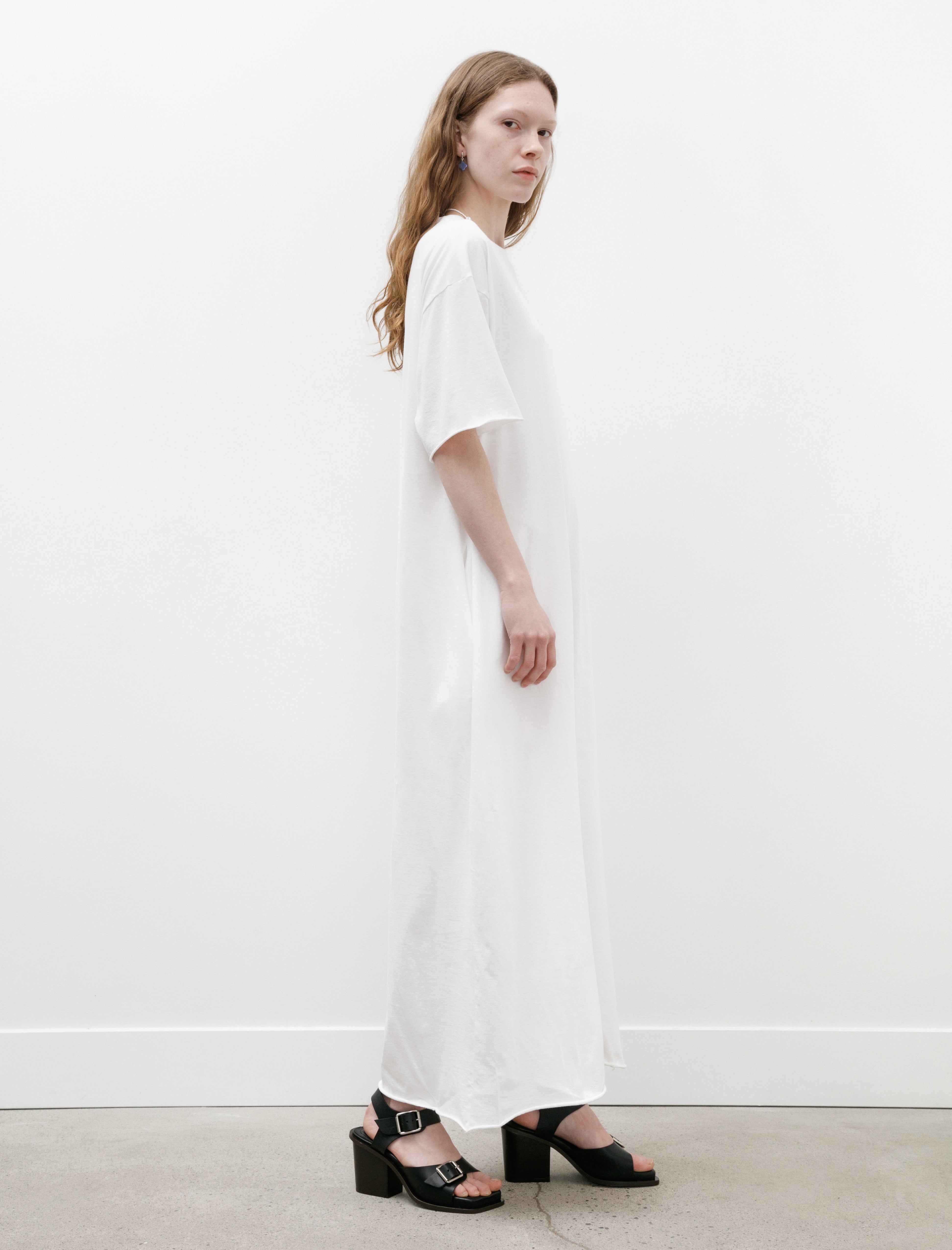 Hache Dressy T-Shirt Dress White