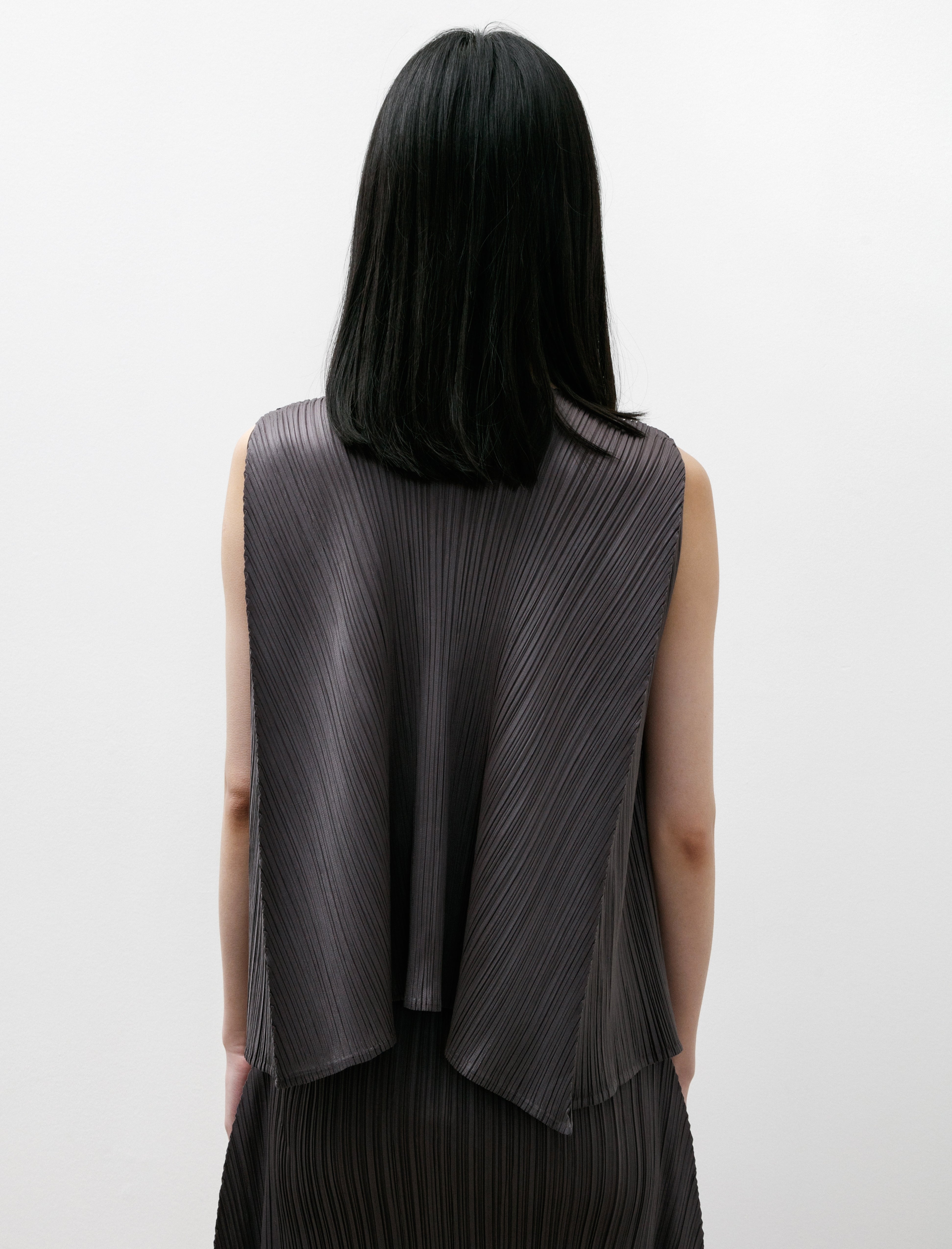 Pleats Please by Issey Miyake Efficient Square Top Grey