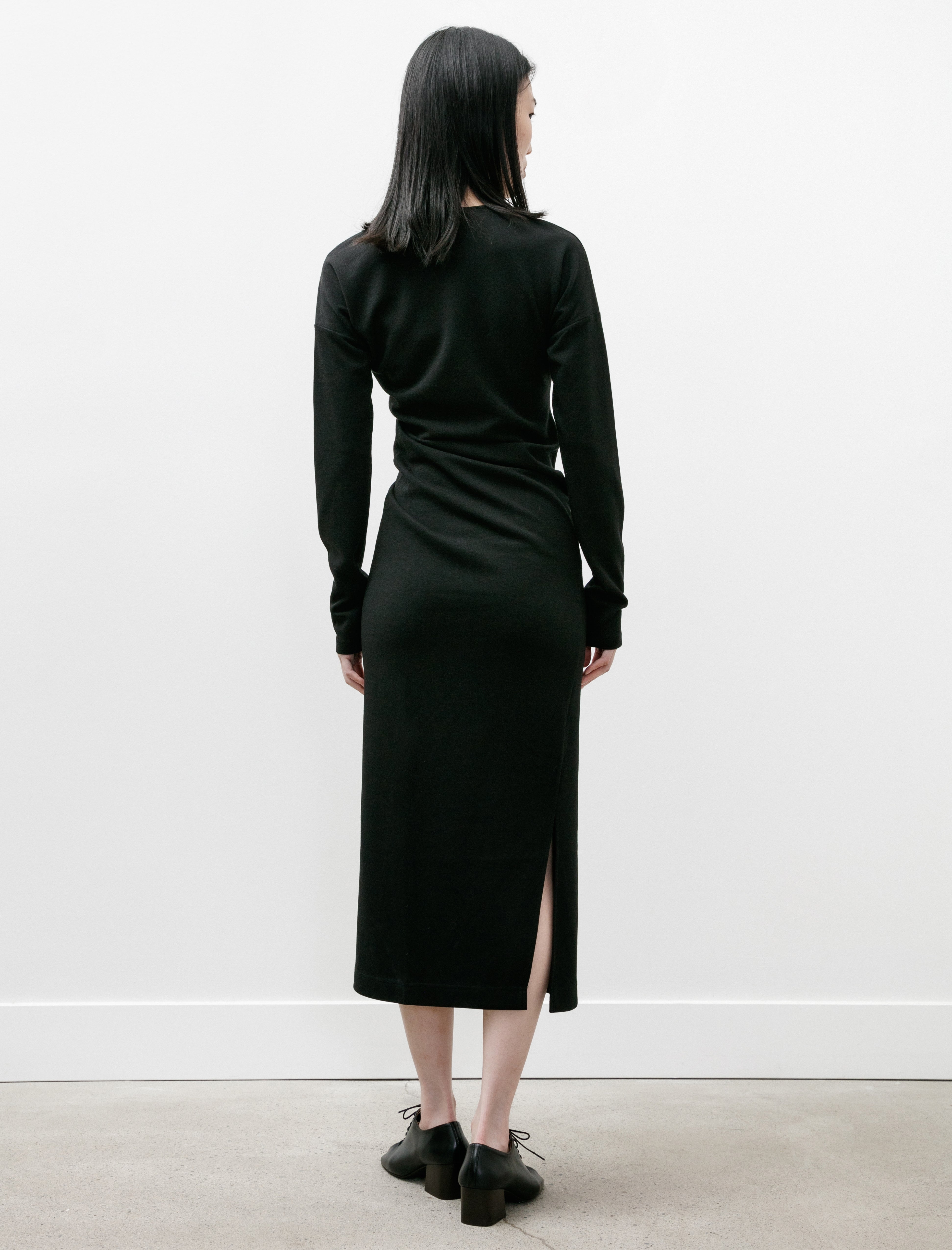 Totême Twisted Jersey Dress Black