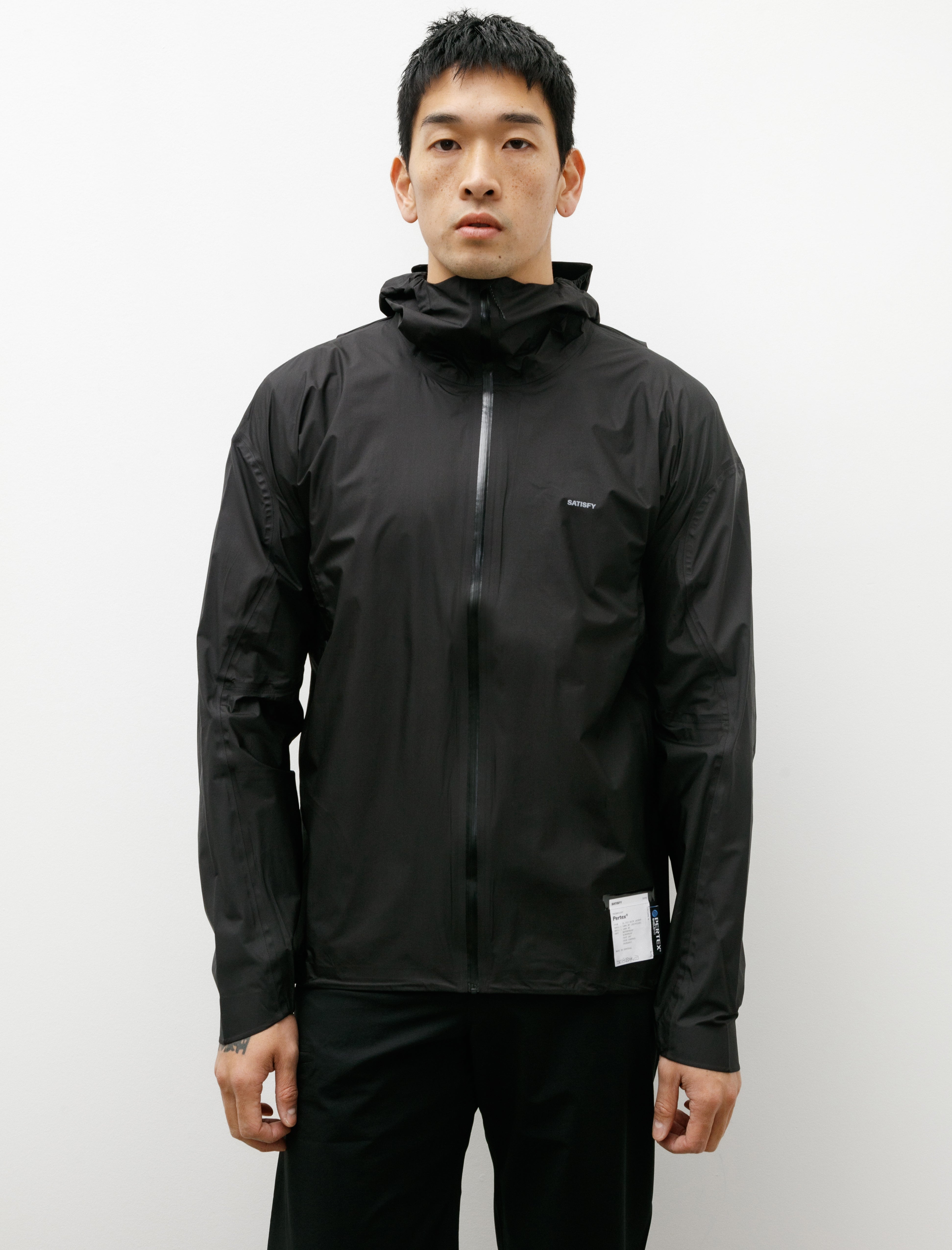 Satisfy Pertex 3L Fly Rain Jacket Black